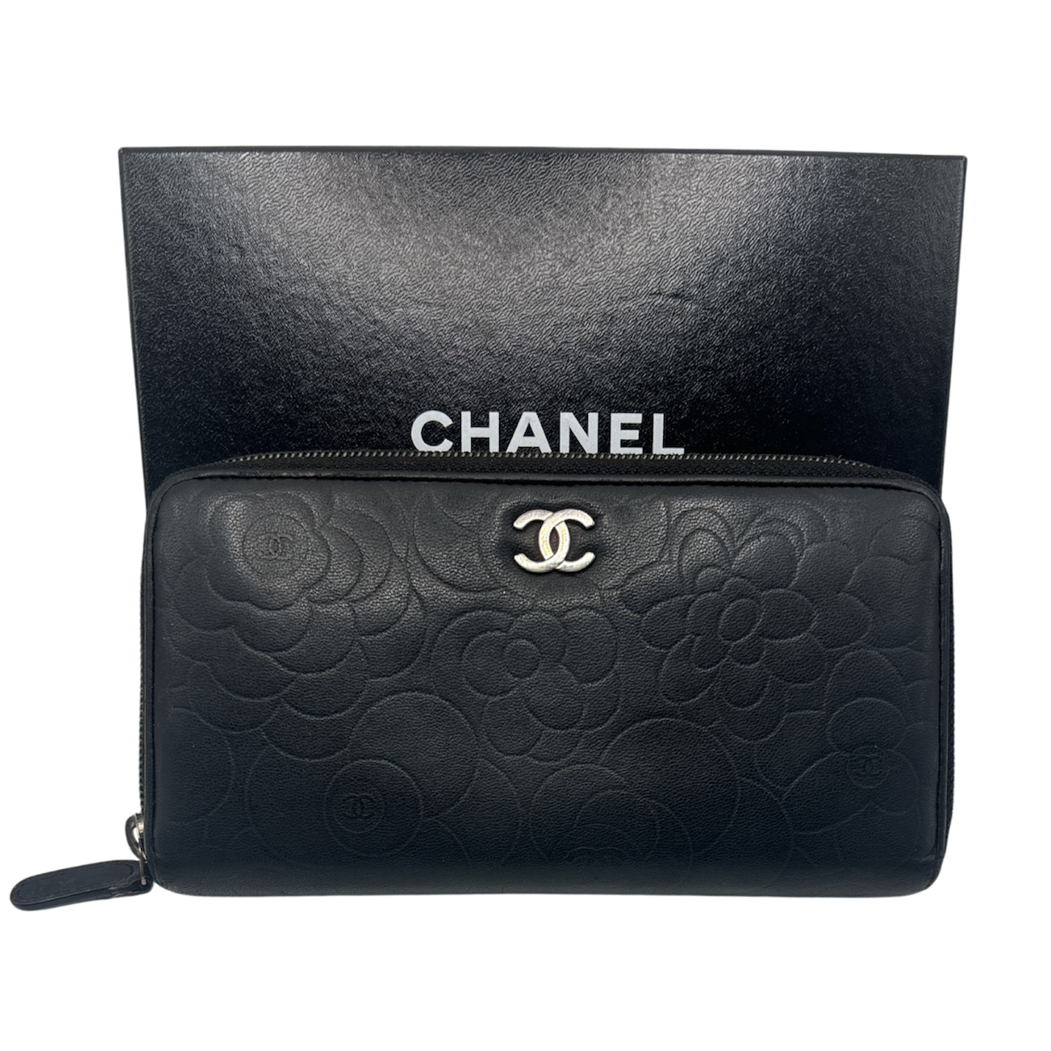 Portefeuille Zippé Chanel Camélia