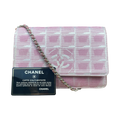 Chanel WOC — Toile Jacquard Rose