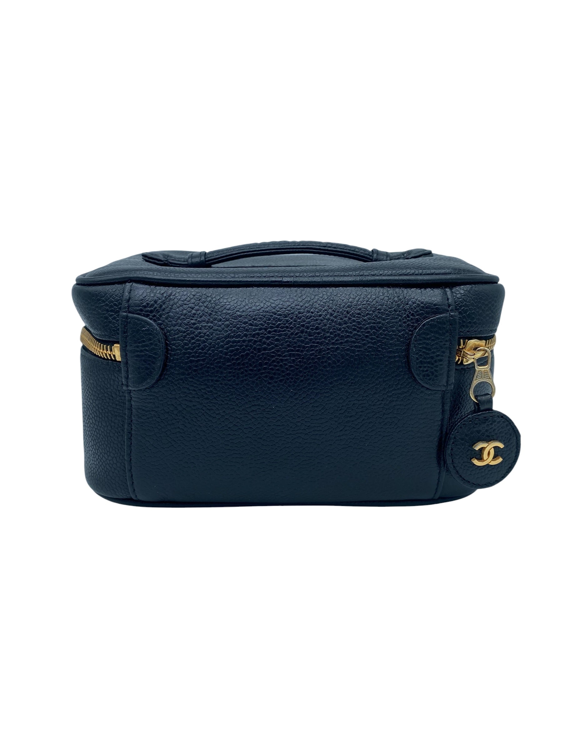 Chanel Vanity Case Vintage (1994-1996) – Cuir Caviar Noir & Or 24K