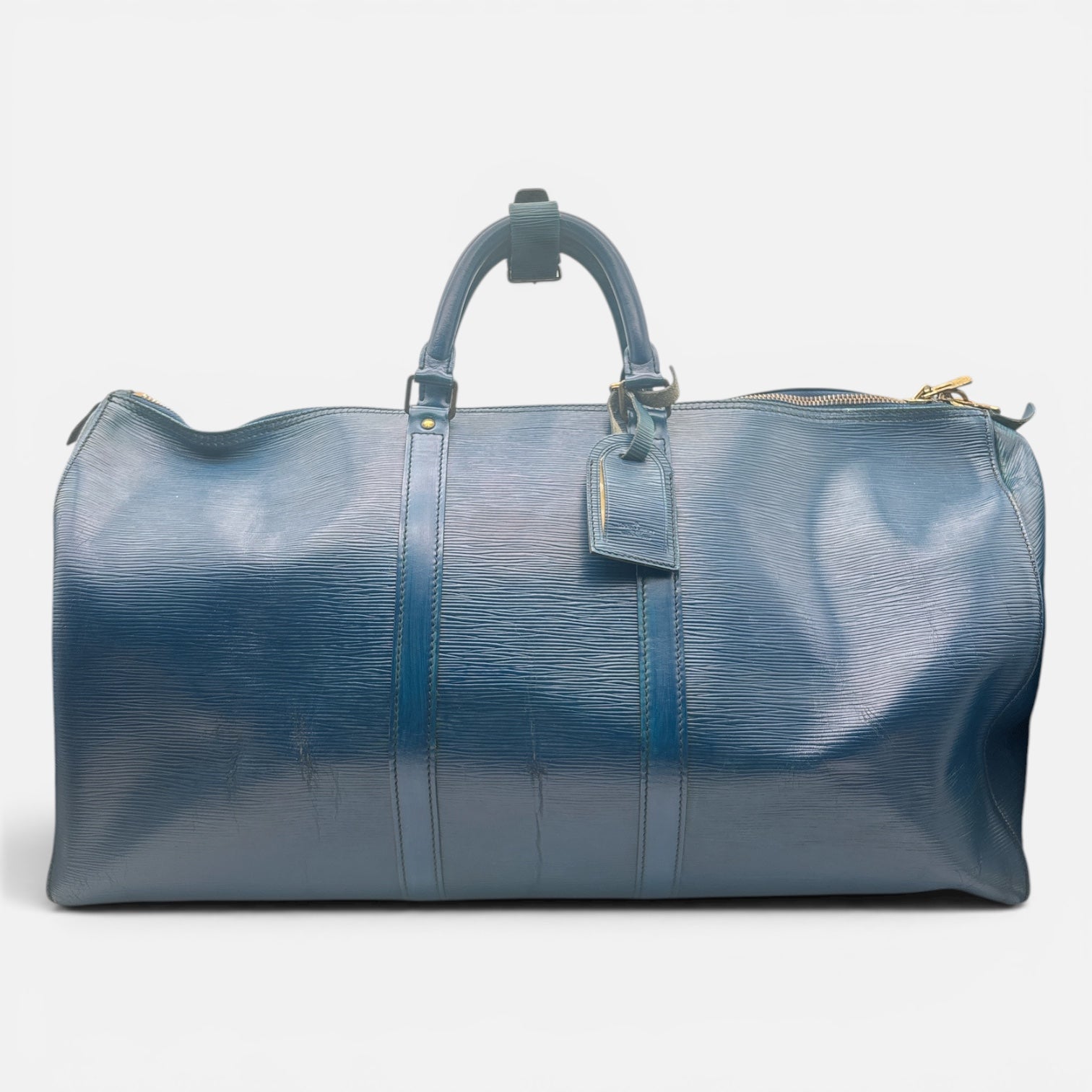 Louis Vuitton Keepall 55 Cuir Epi Bleu