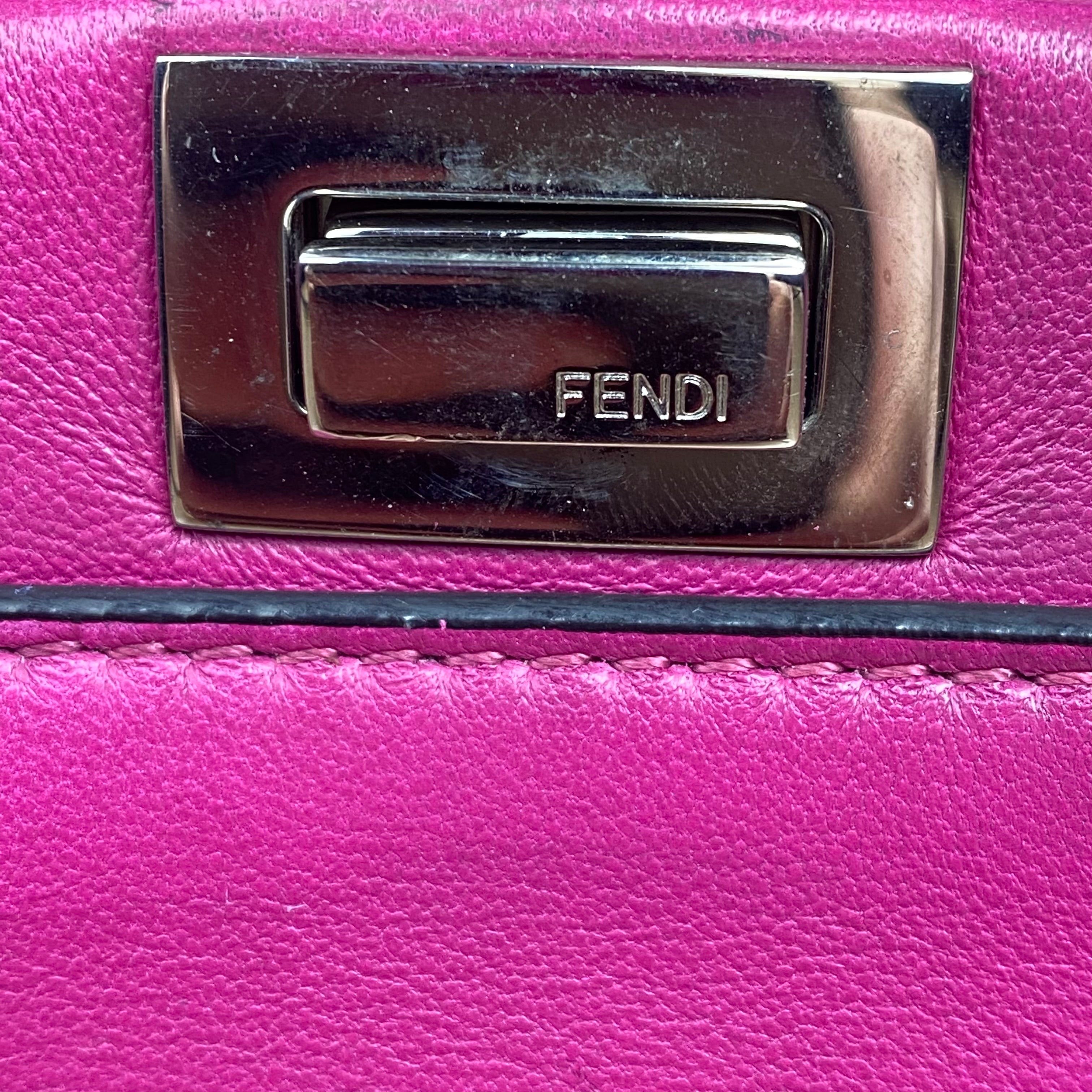 Fendi Micro Peekaboo Fuchsia