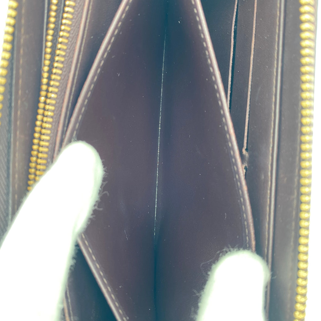 Portefeuille Louis Vuitton Zippy Wallet Vernis Amarante