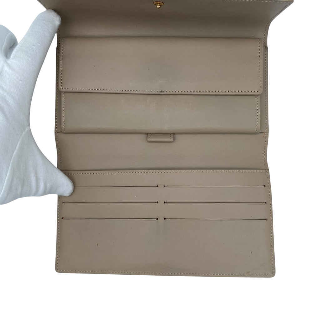 Portefeuille Louis Vuitton International Vernis dorée