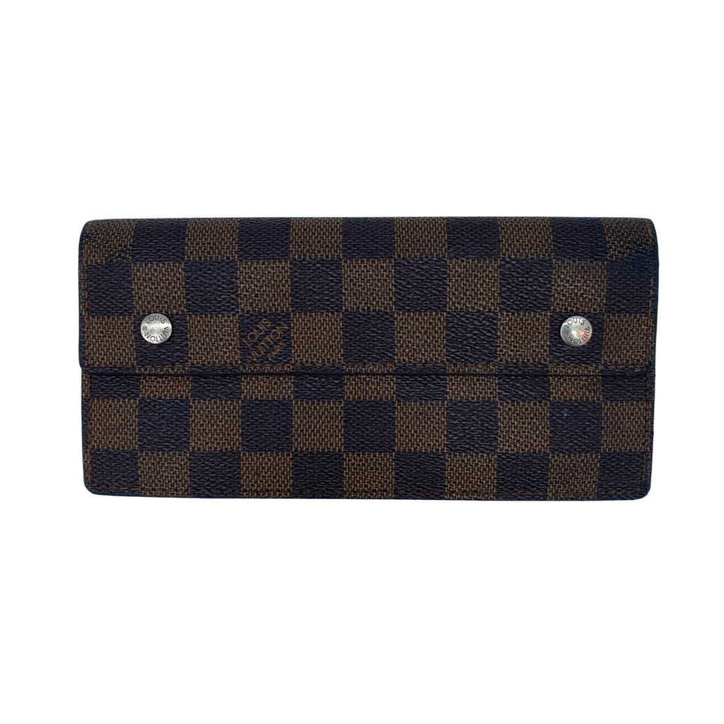 Portefeuille Louis Vuitton Accordéon Damier Ébène  full set