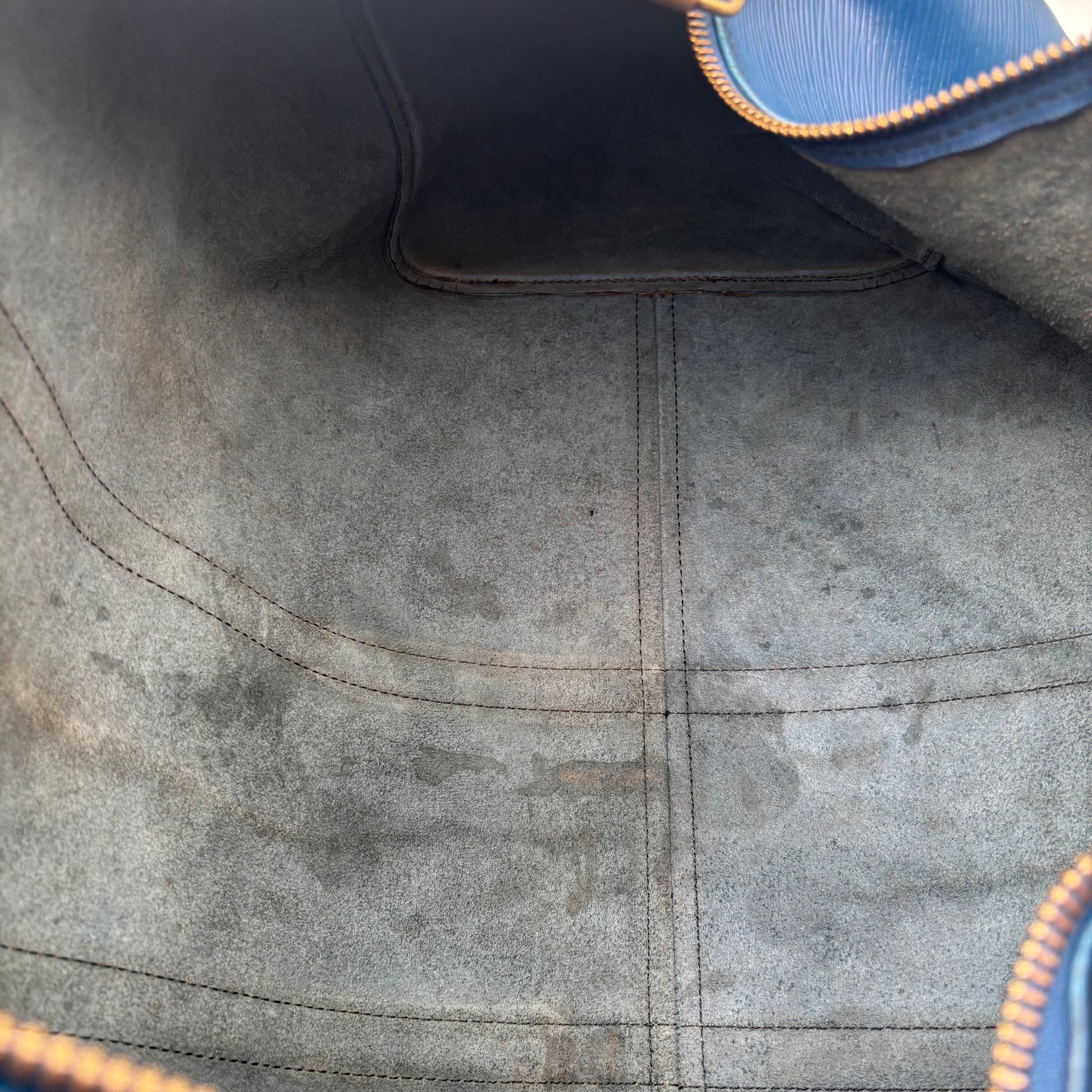 Louis Vuitton Keepall 55 Cuir Epi Bleu