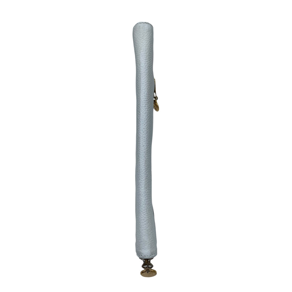 Portefeuille Chanel Zippé CC Cuir Caviar Blanc