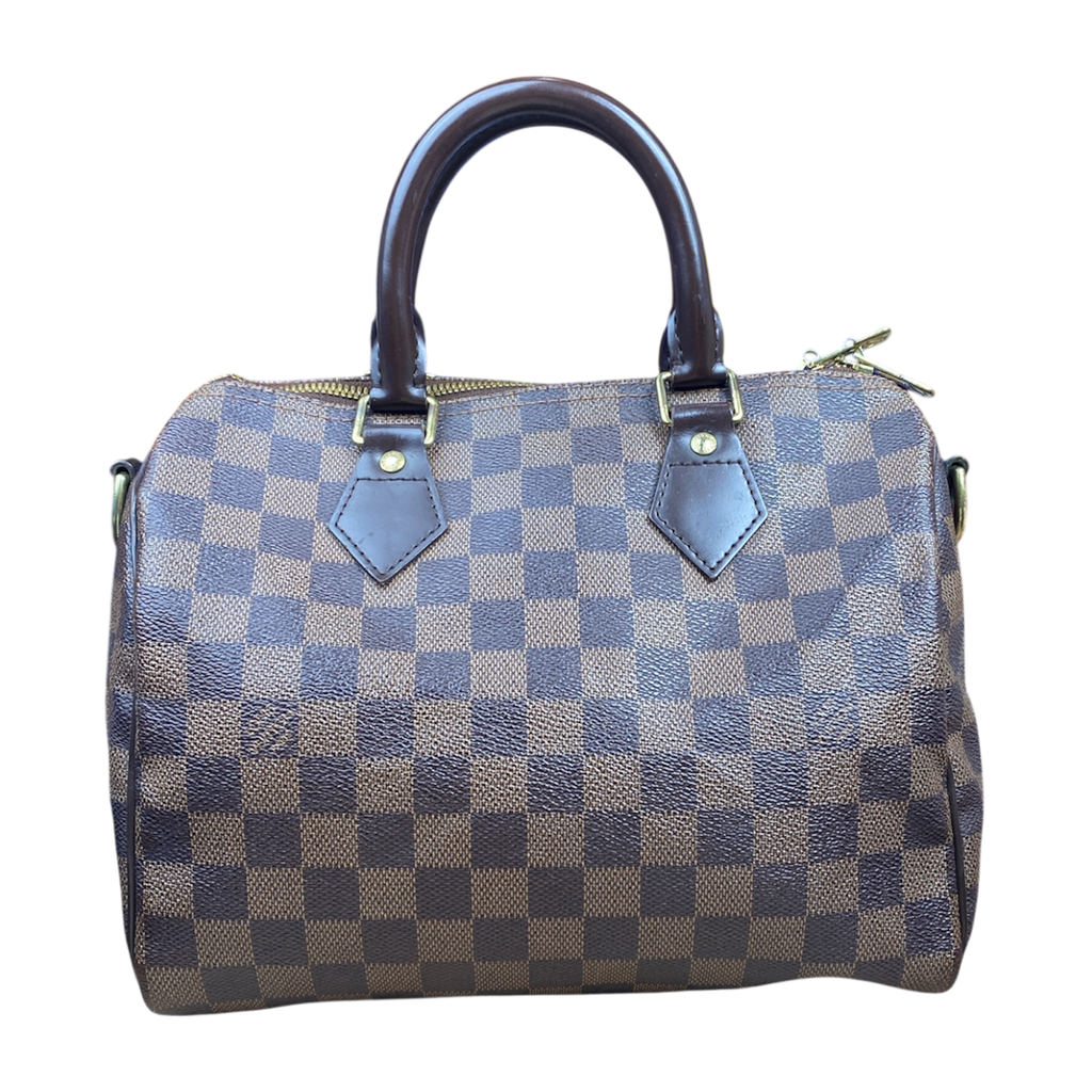 Sac Louis Vuitton Speedy 25 Bandoulière Damier Ébène