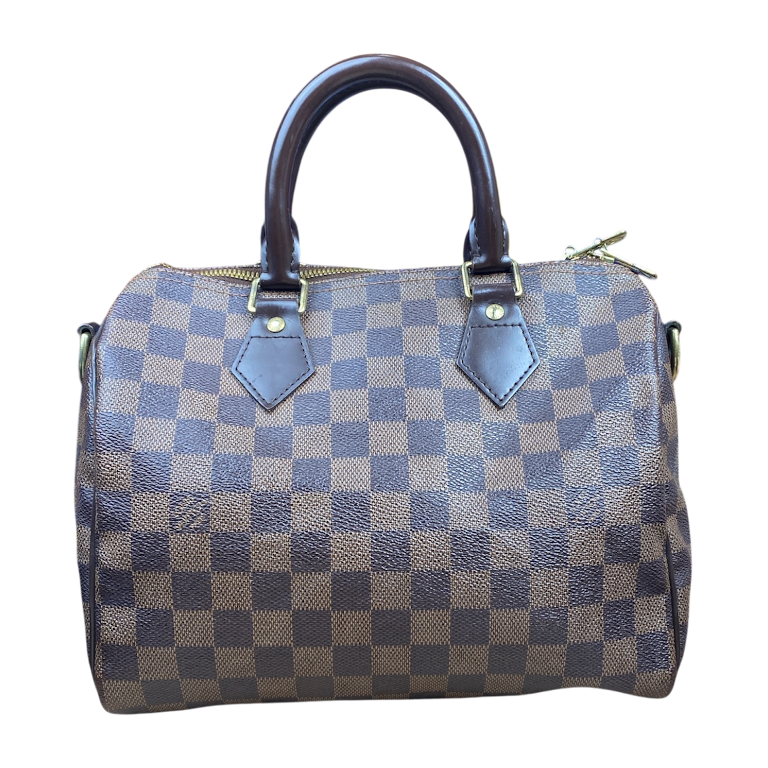 Sac Louis Vuitton Speedy 25 Bandoulière Damier Ébène
