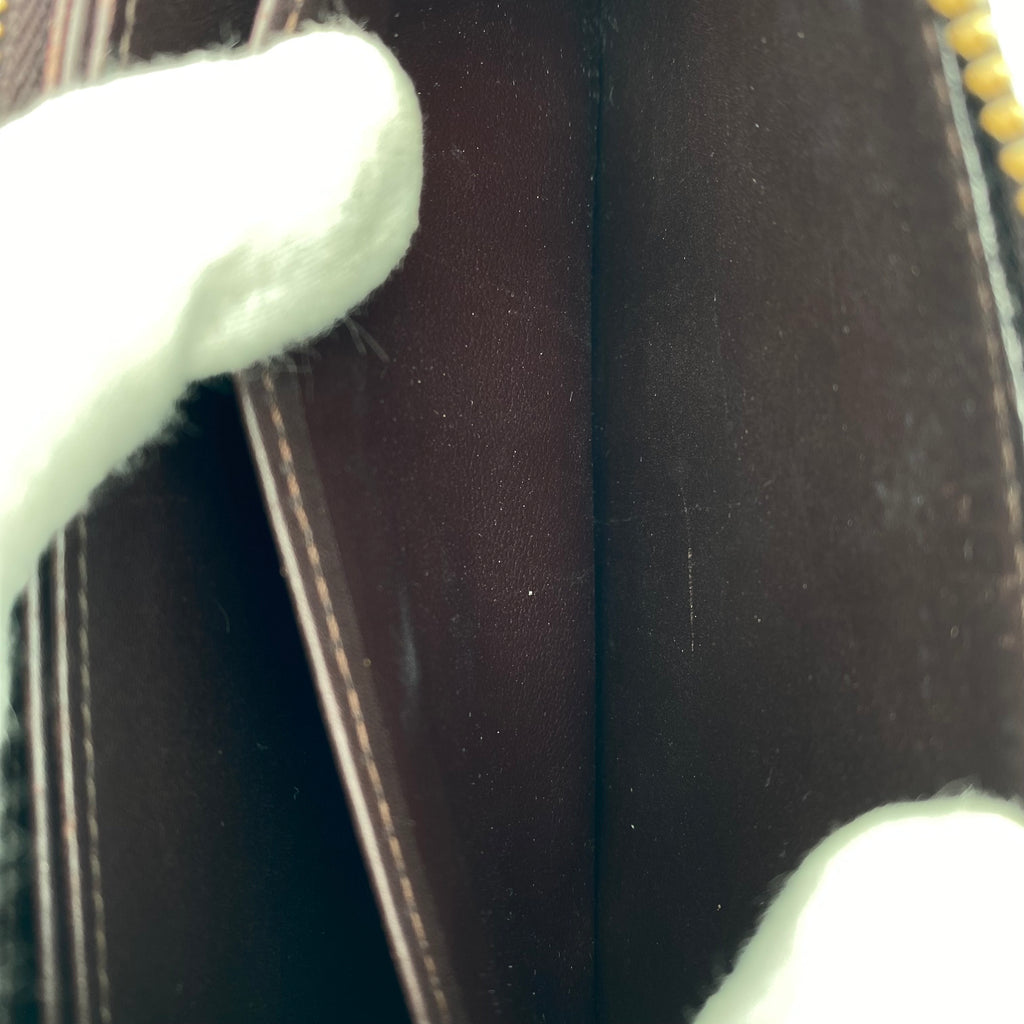 Portefeuille Louis Vuitton Zippy Wallet Vernis Amarante