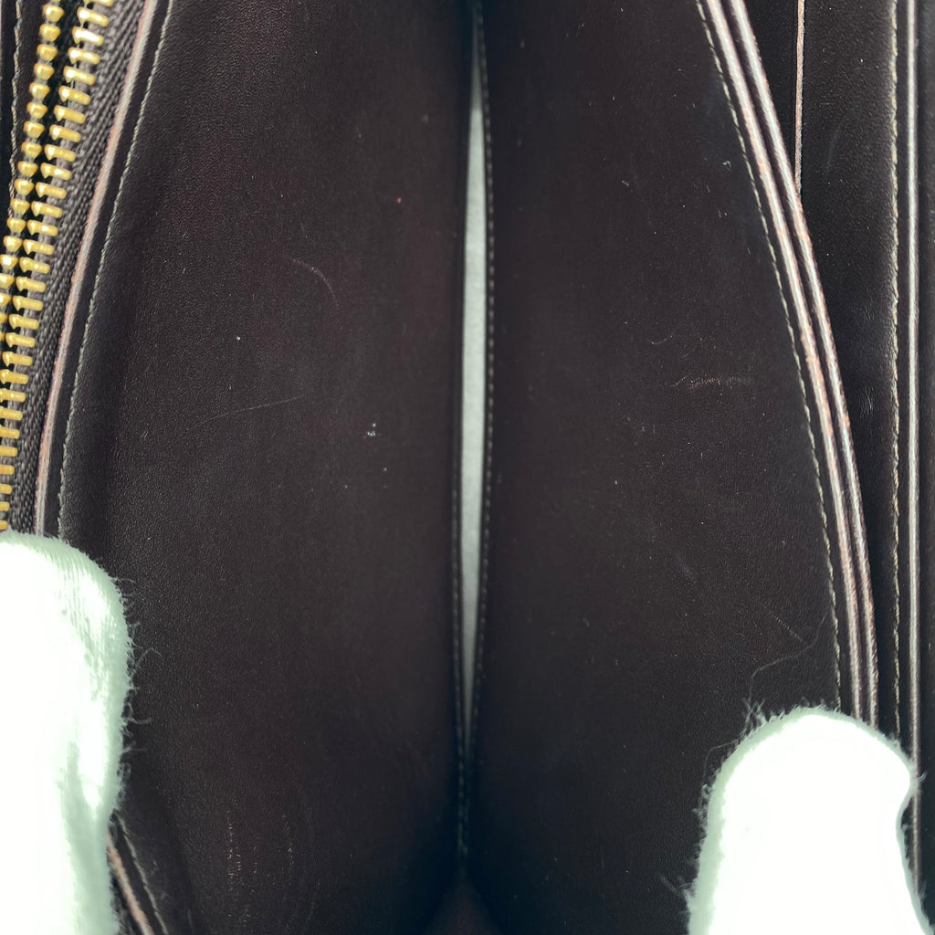 Portefeuille Louis Vuitton Zippy Wallet Vernis Amarante
