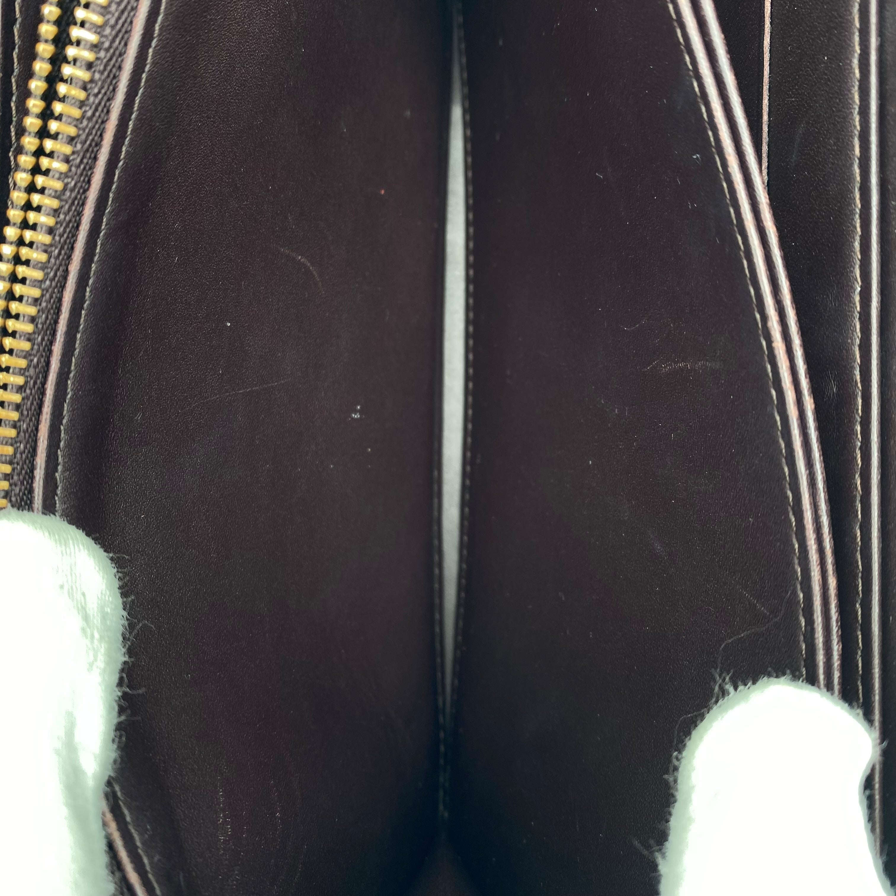 Portefeuille Louis Vuitton Zippy Wallet Vernis Amarante