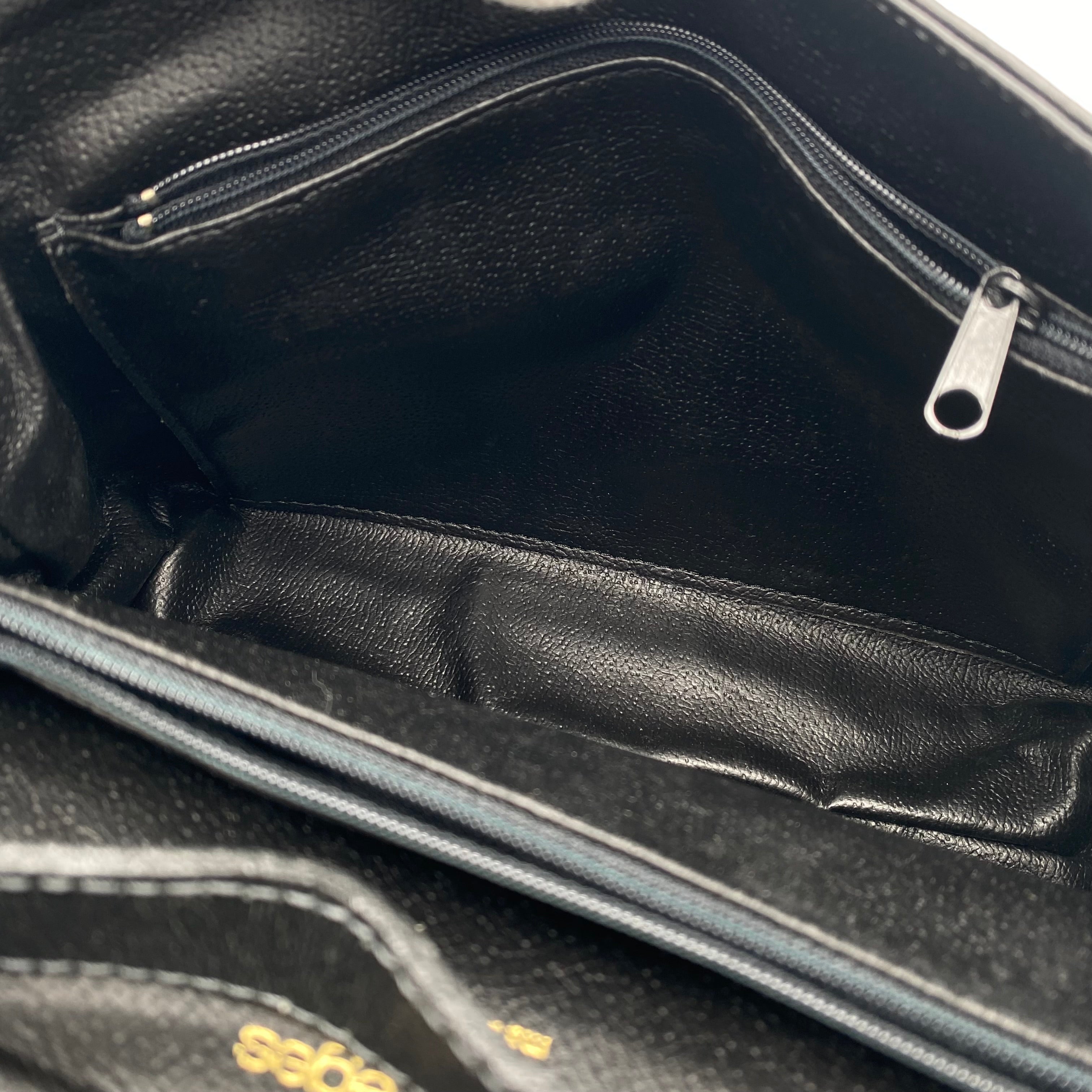 Sac Courrèges Paris Cuir Noir vintage