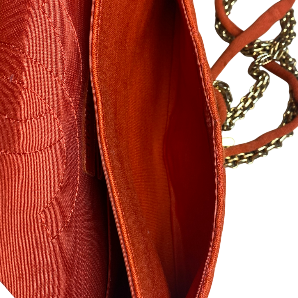 Chanel 2.55 Reissue — Édition Jersey Orange Vibrant