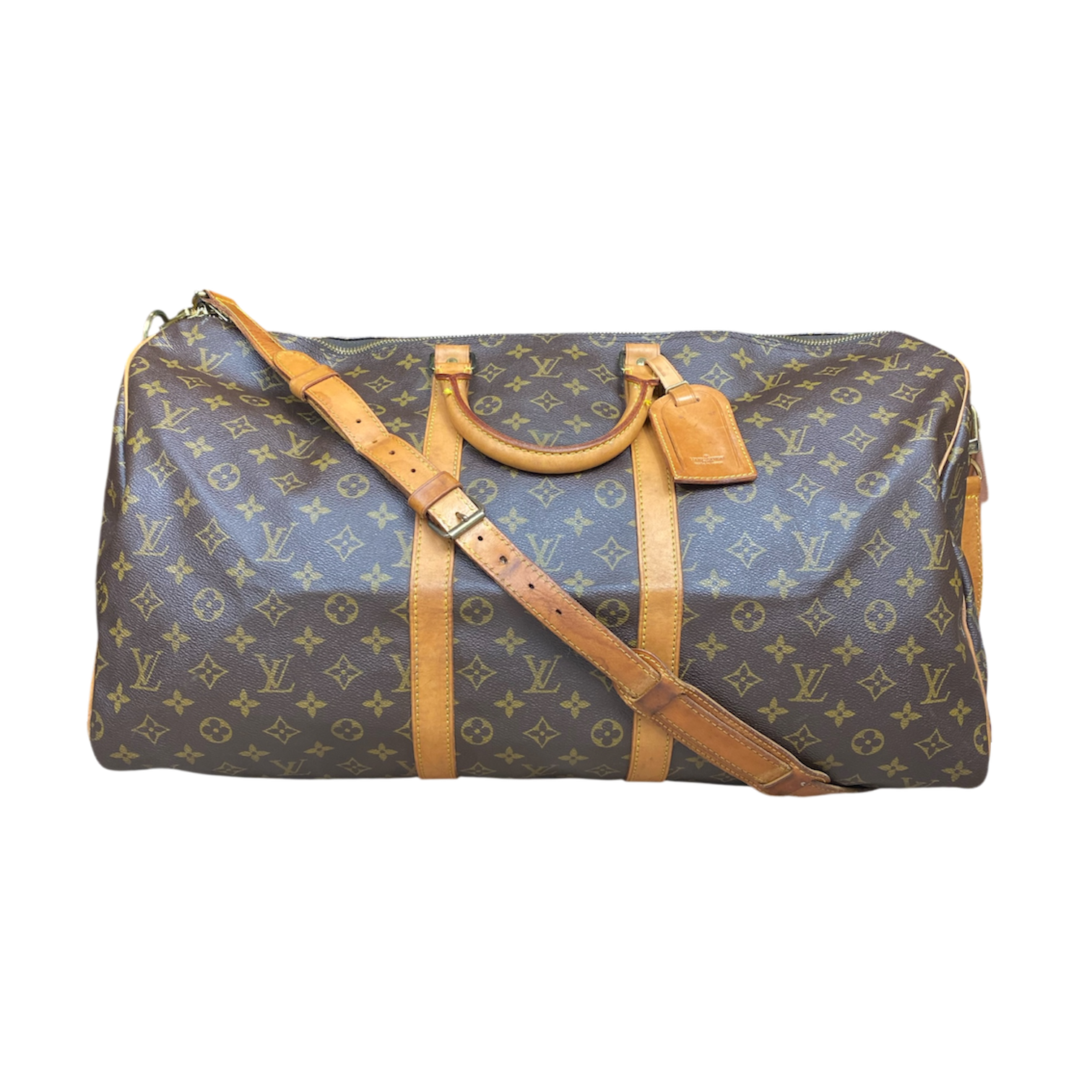 Louis Vuitton Keepall 55 Bandoulière - certifié entrupy