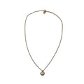 Collier Christian Dior Pendentif CD Logo Doré Vintage