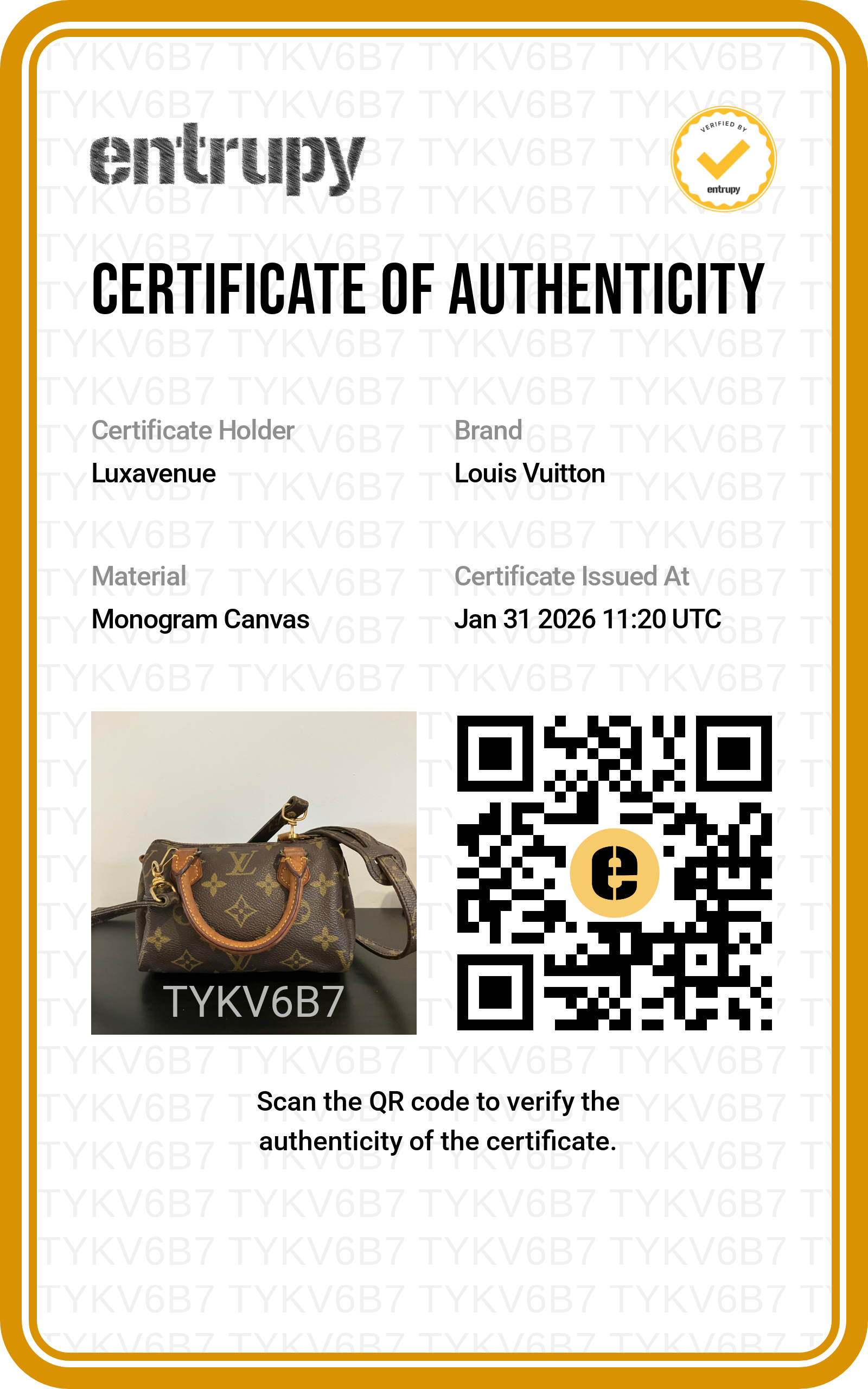 Louis Vuitton Speedy Nano Bandoulière - Certifié Entrupy