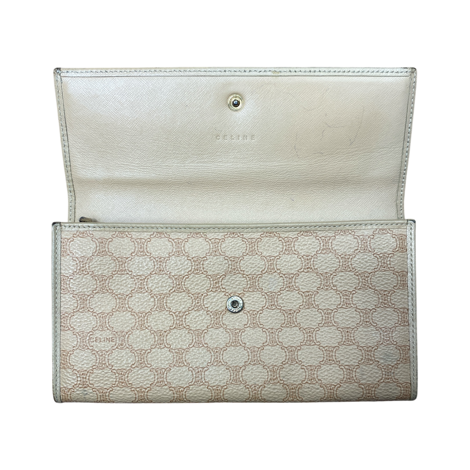 Portefeuille Compagnon Celine Macadam Triomphe - Certifiée Entrupy