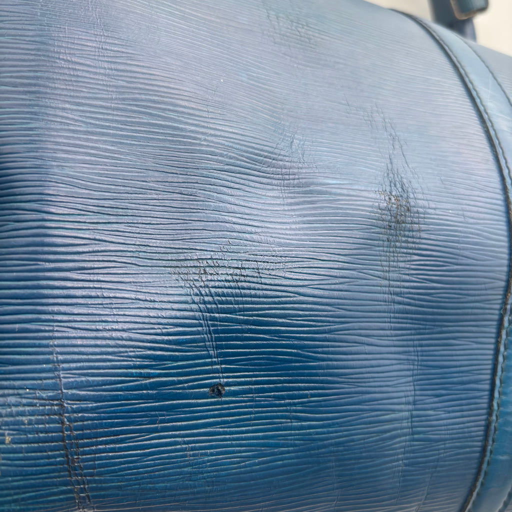 Louis Vuitton Keepall 55 Cuir Epi Bleu