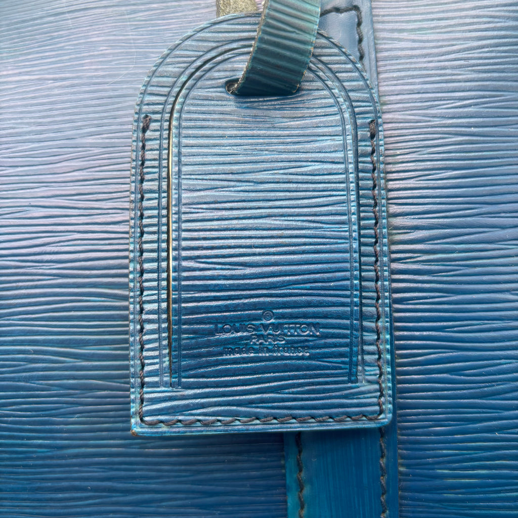 Louis Vuitton Keepall 55 Cuir Epi Bleu