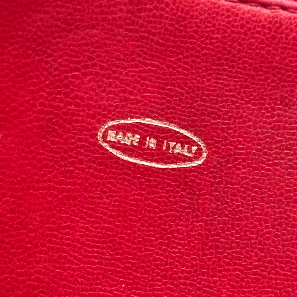 Sac Cabas Chanel Vintage Cuir d’Agneau Rouge Matelassé