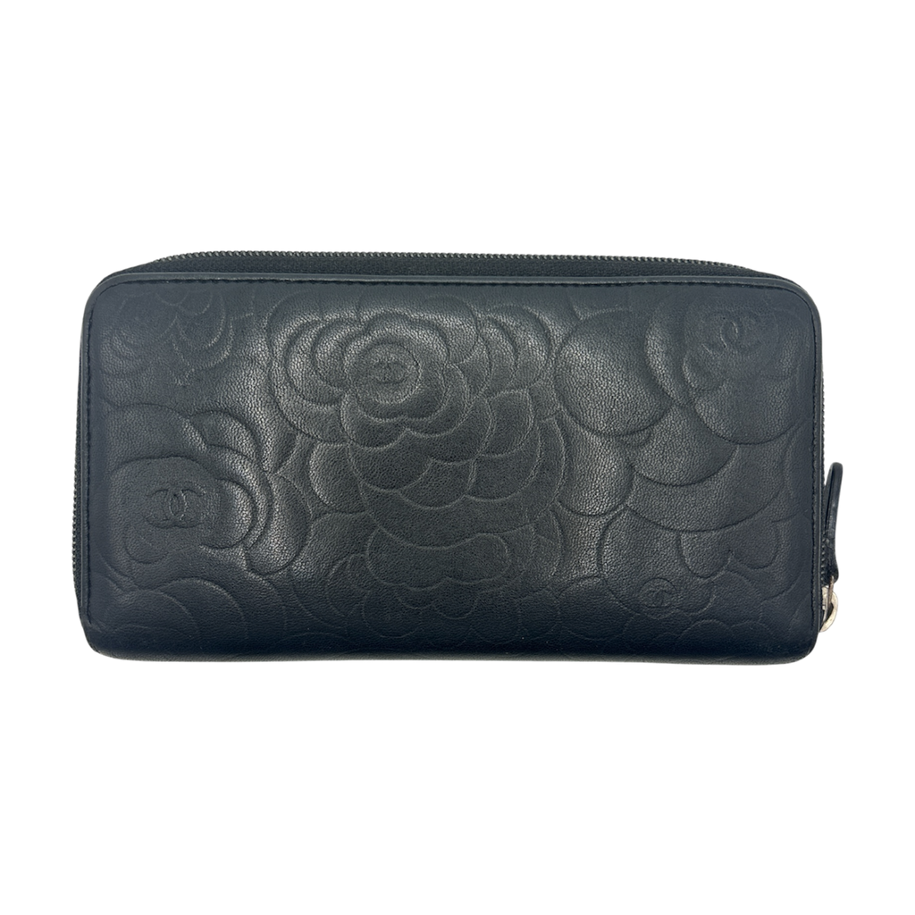 Portefeuille Zippé Chanel Camélia