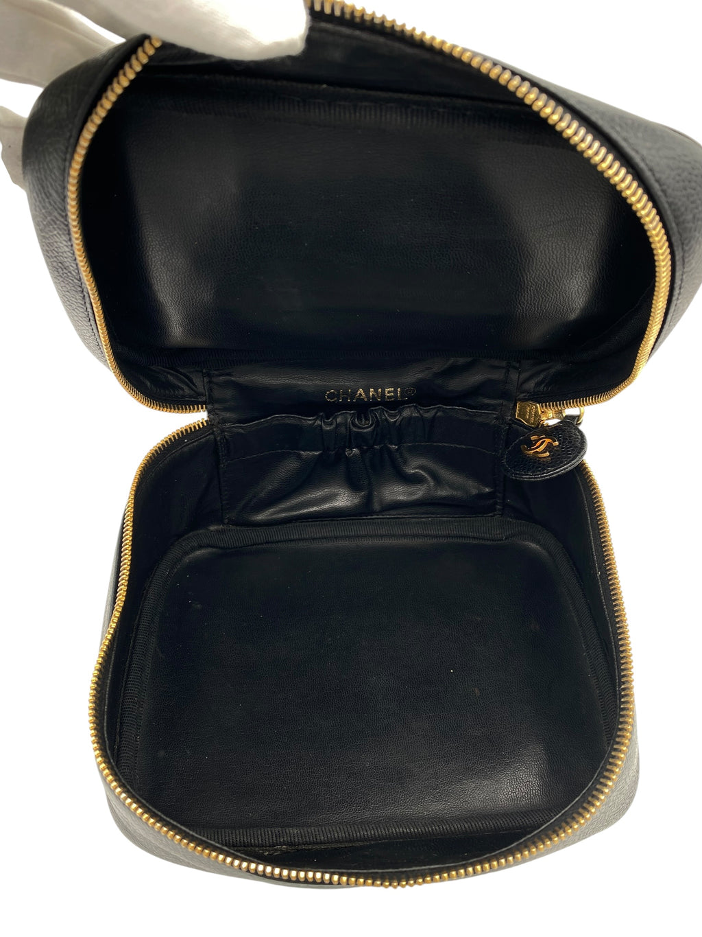 Chanel Vanity Case Vintage (1994-1996) – Cuir Caviar Noir & Or 24K