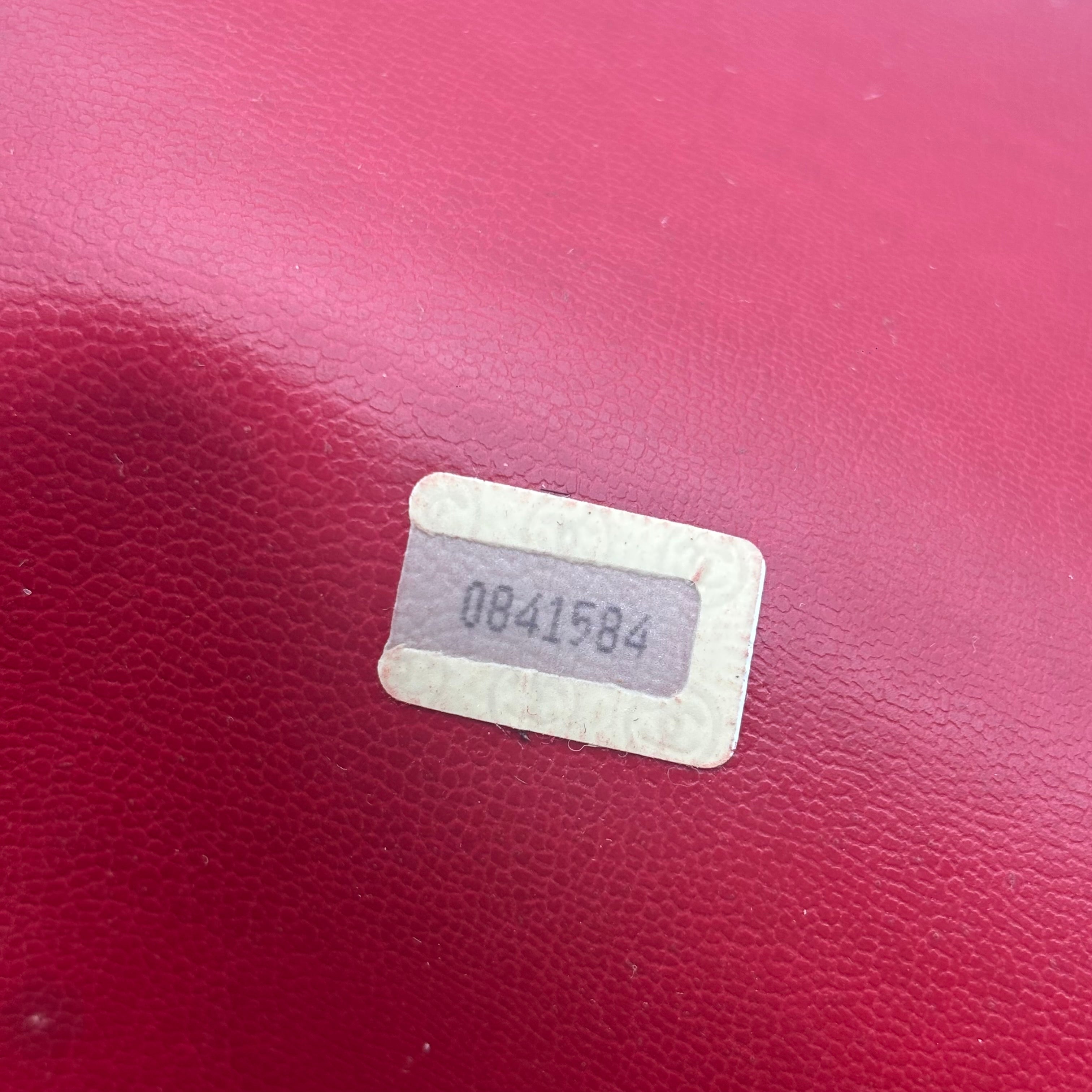 Sac Cabas Chanel Vintage Cuir d’Agneau Rouge Matelassé