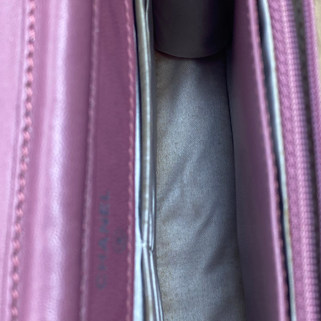 Chanel WOC — Toile Jacquard Rose