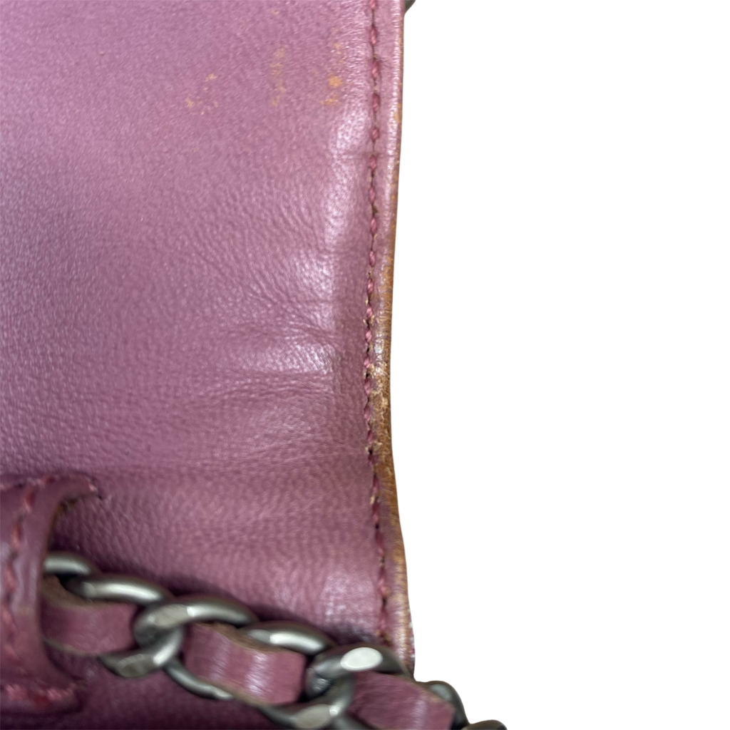 Chanel WOC — Toile Jacquard Rose