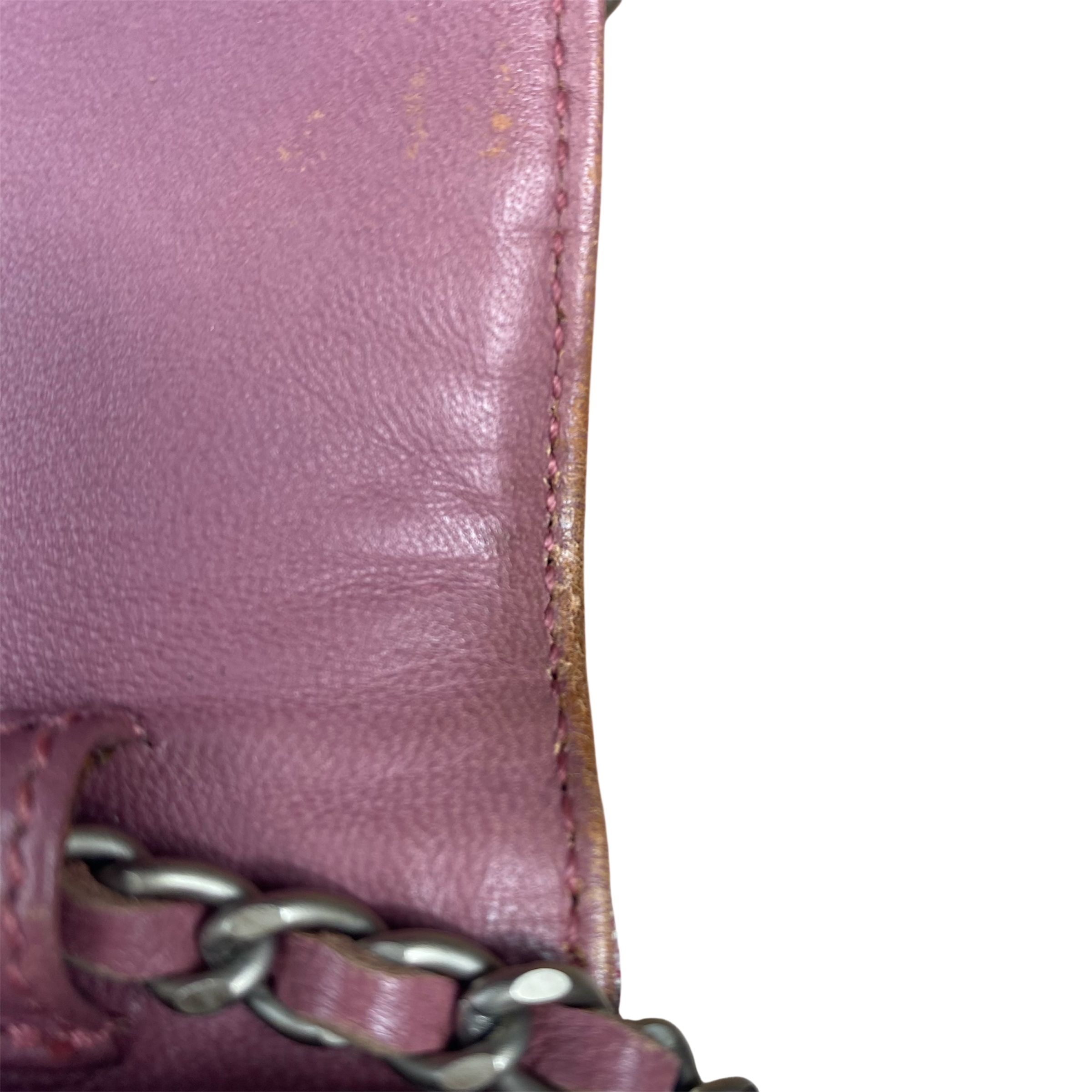 Chanel WOC — Toile Jacquard Rose