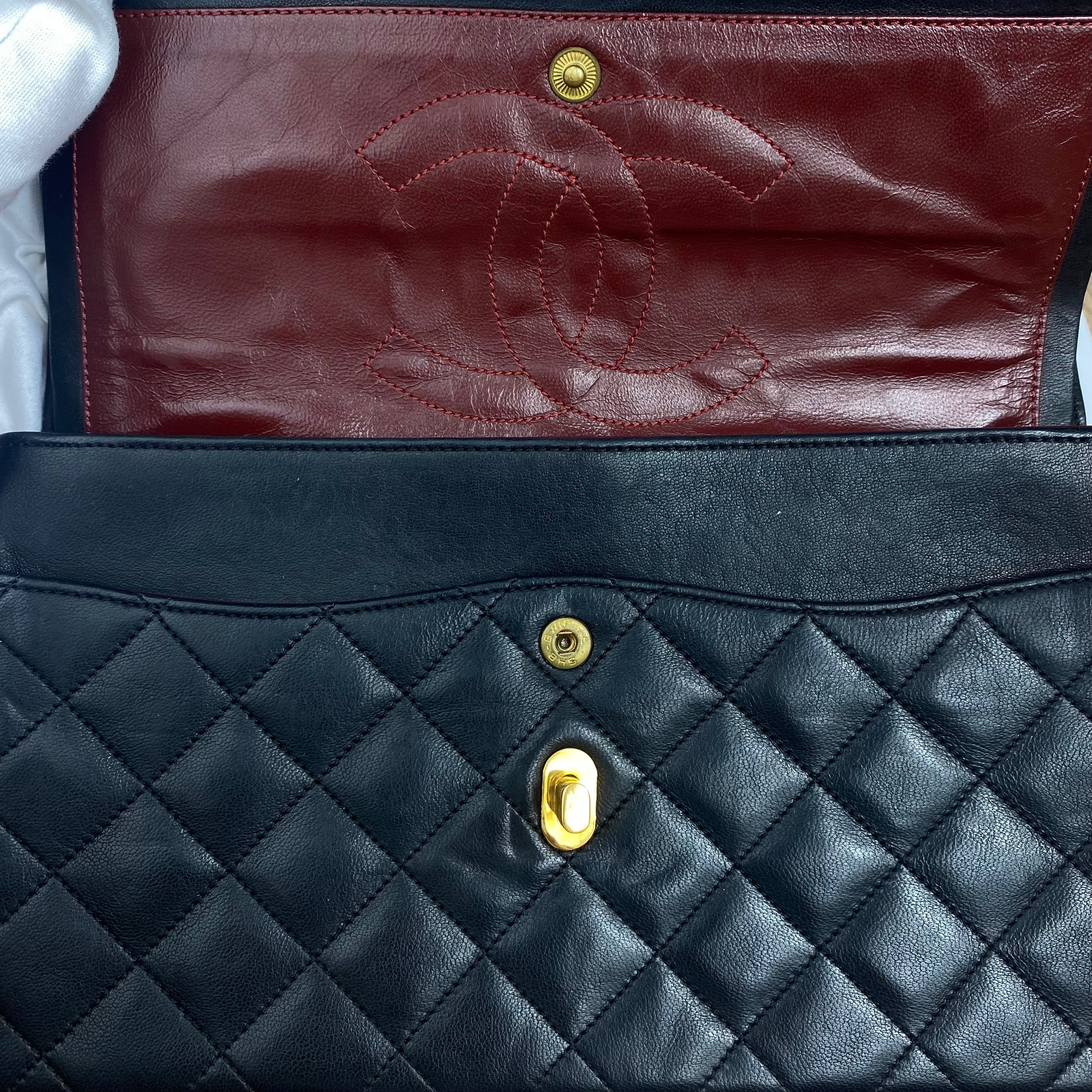 Sac Chanel Timeless Double Flap Cuir Matelassé