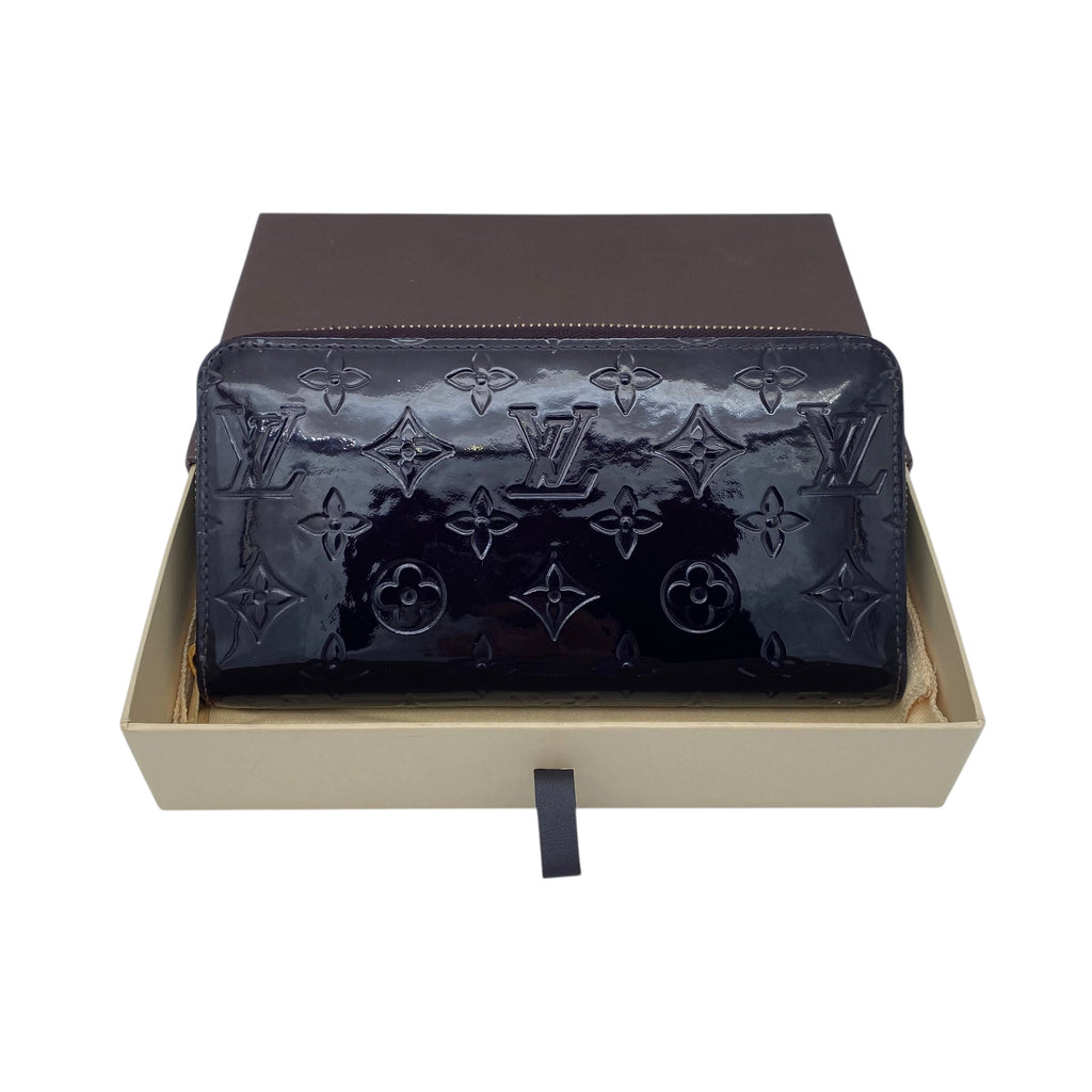 Portefeuille Louis Vuitton Zippy Wallet Vernis Amarante
