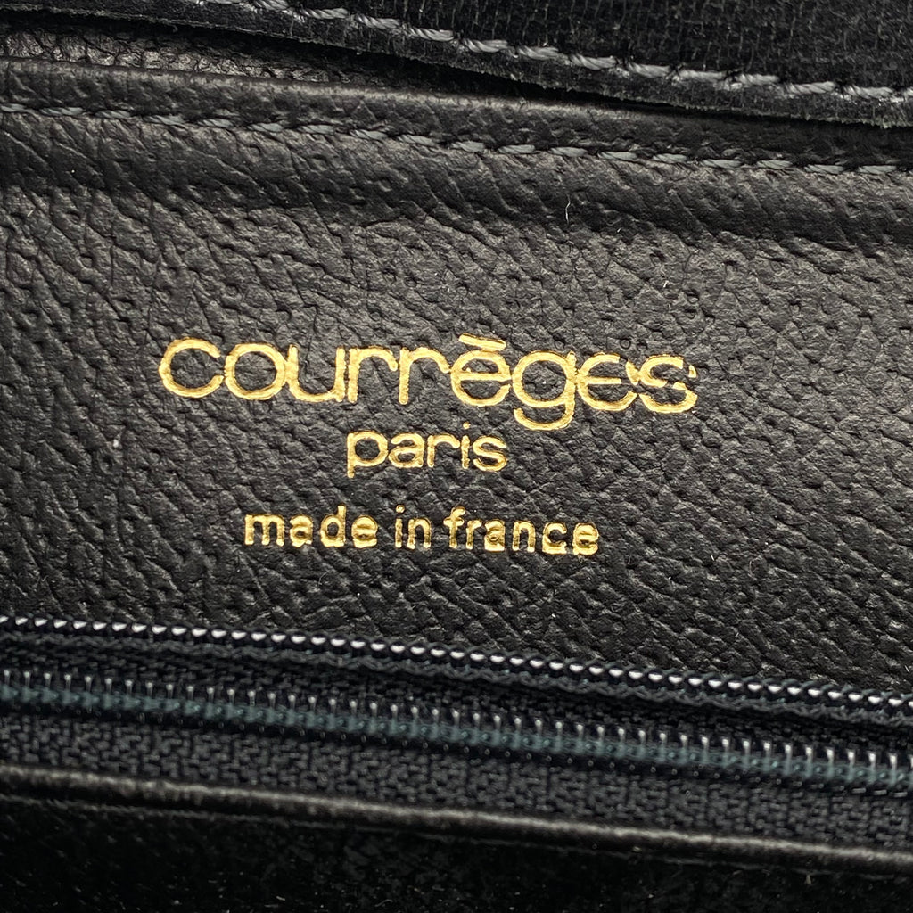 Sac Courrèges Paris Cuir Noir vintage