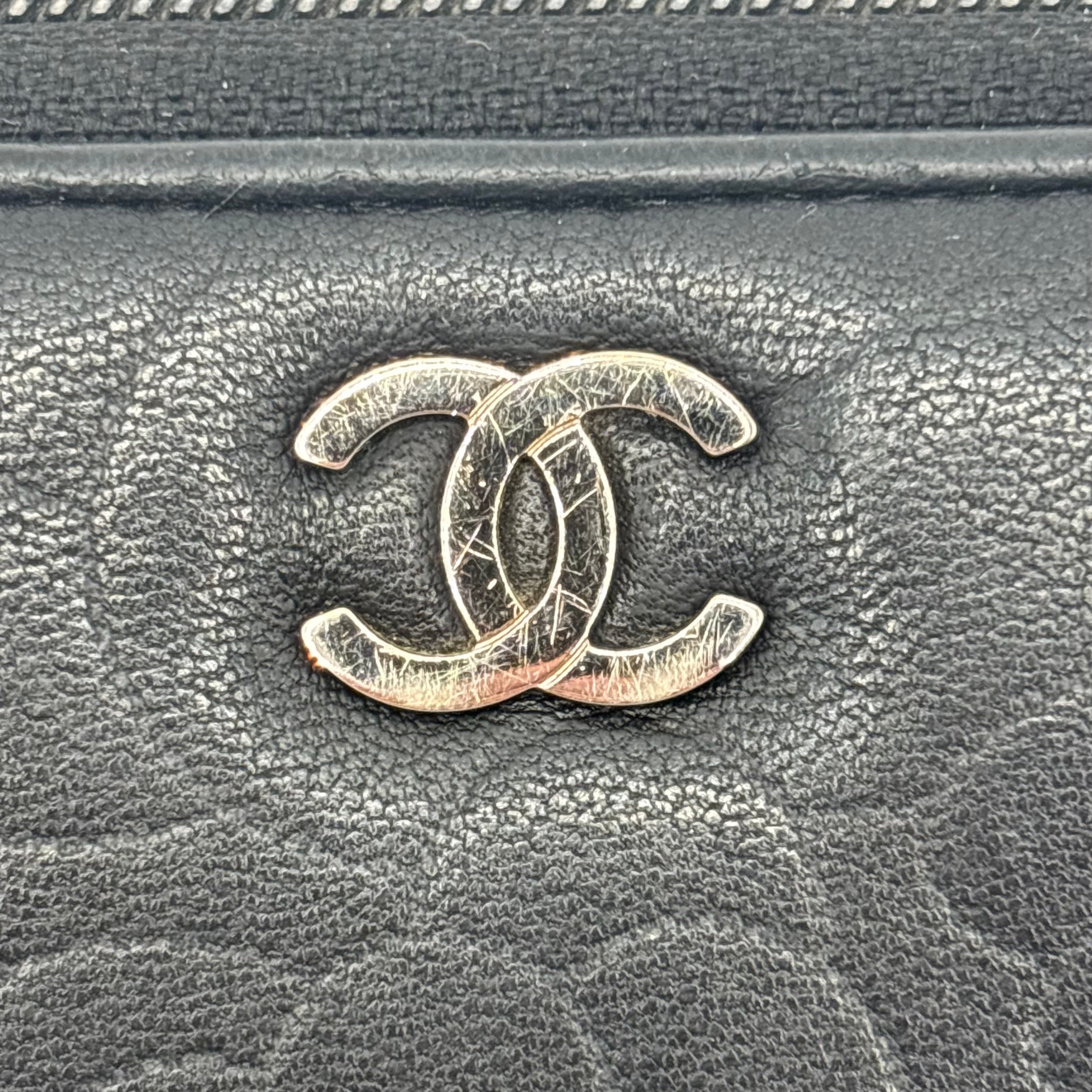 Portefeuille Zippé Chanel Camélia