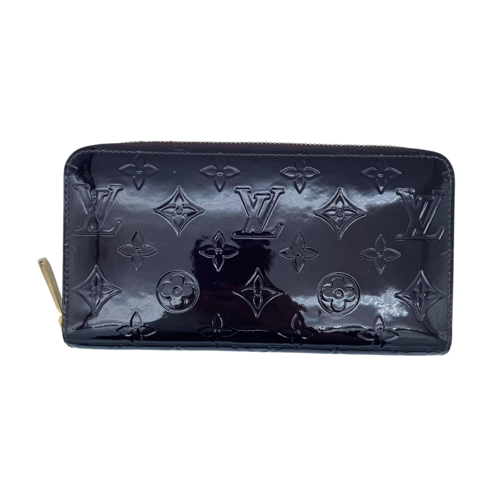 Portefeuille Louis Vuitton Zippy Wallet Vernis Amarante