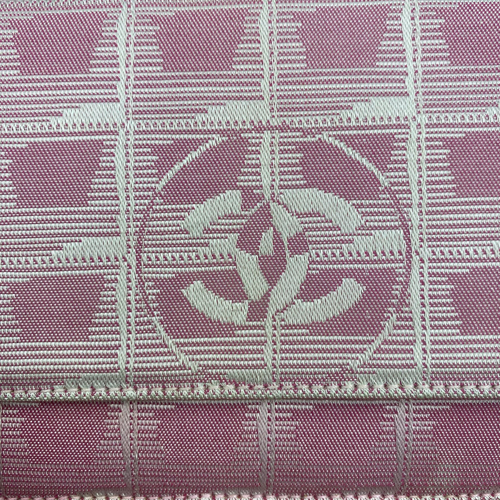 Chanel WOC — Toile Jacquard Rose