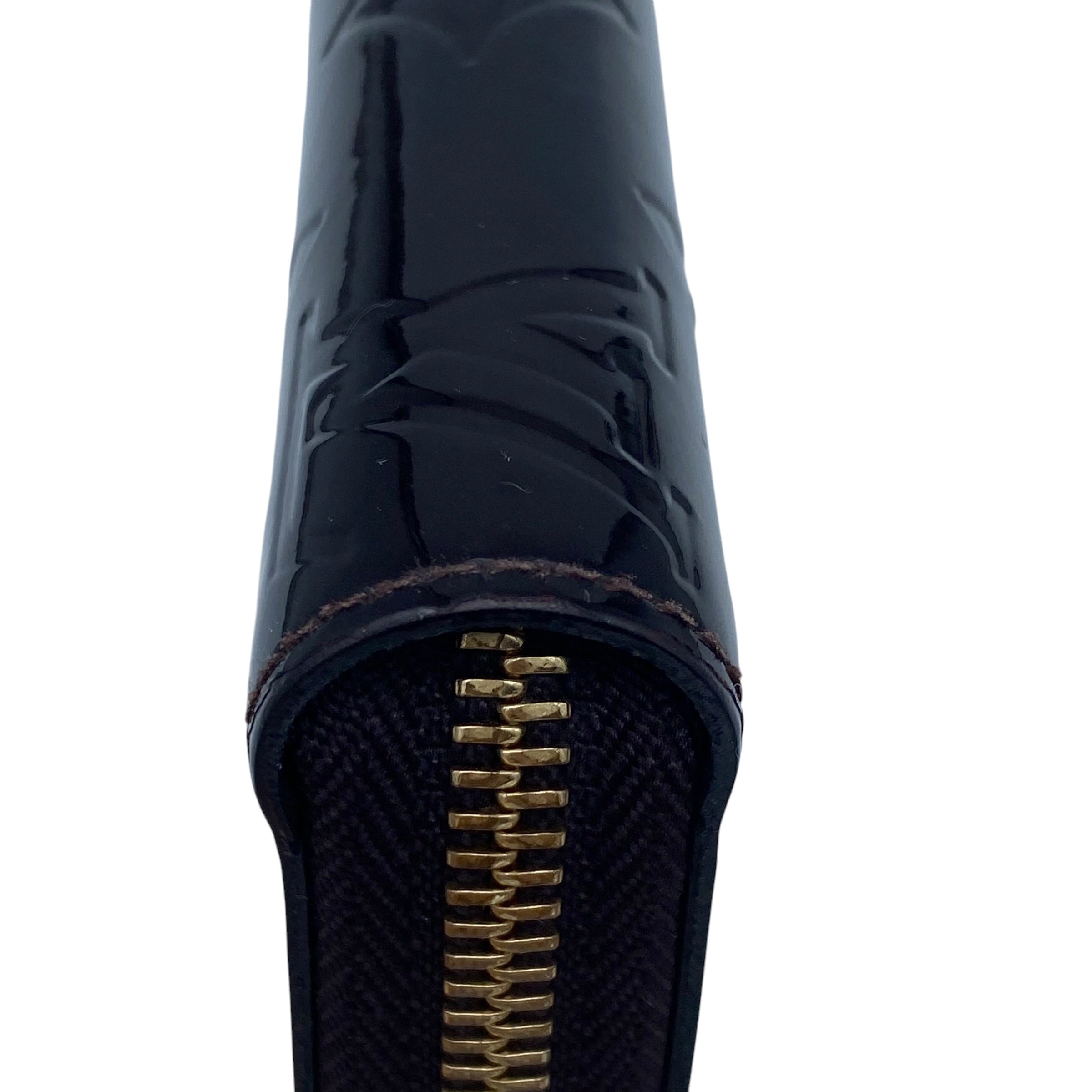 Portefeuille Louis Vuitton Zippy Wallet Vernis Amarante