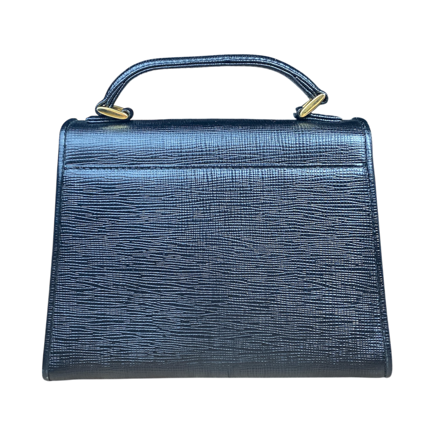 Sac Courrèges Trapeze — Cuir Texturé Noir