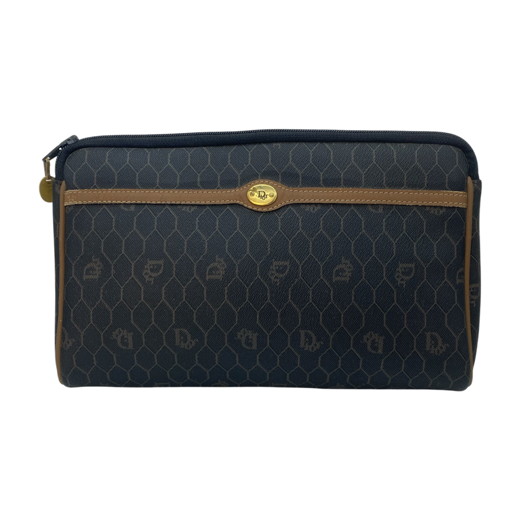 Pochette Christian Dior Motif Nid d'Abeille Vintage
