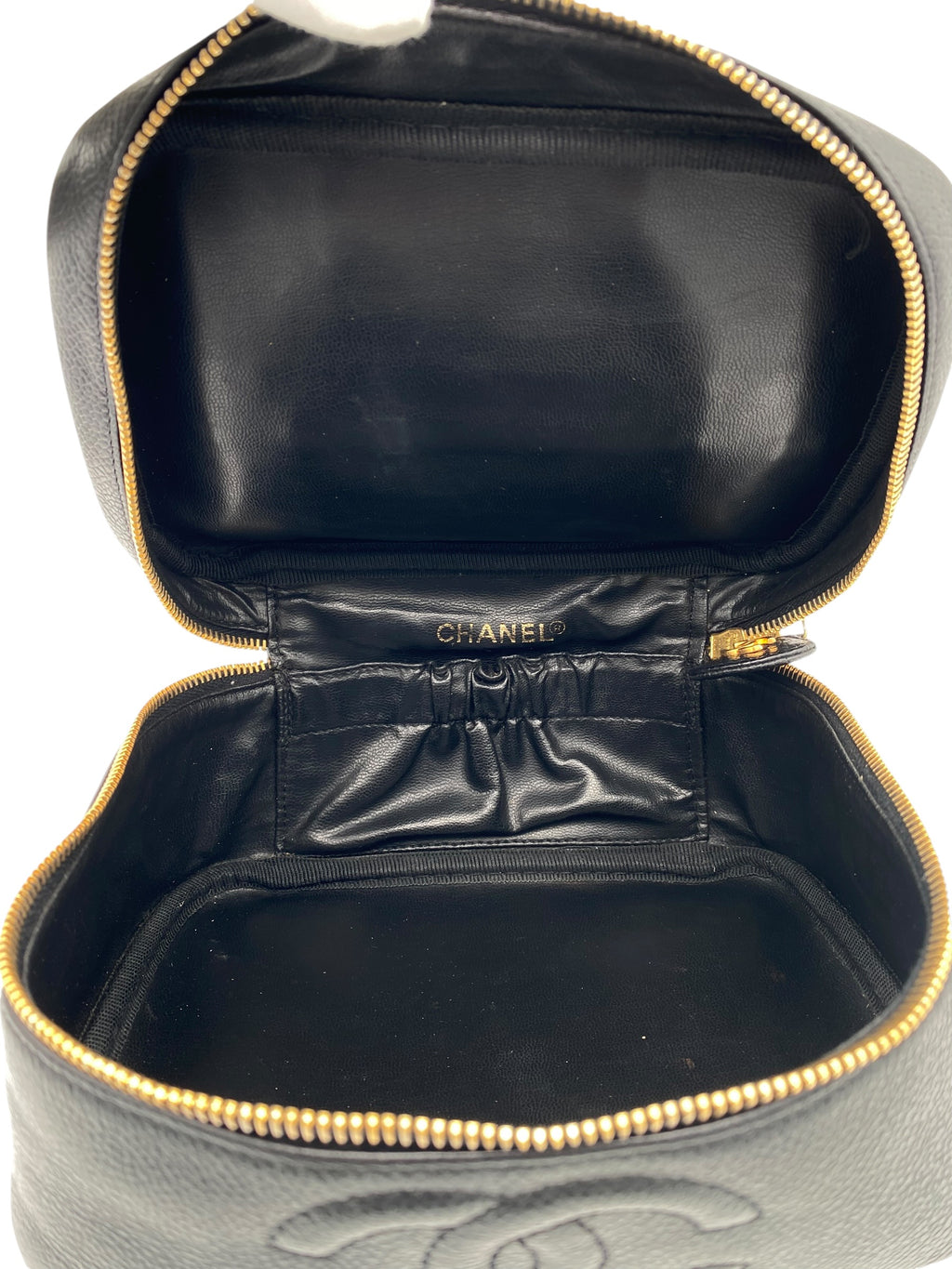 Chanel Vanity Case Vintage (1994-1996) – Cuir Caviar Noir & Or 24K