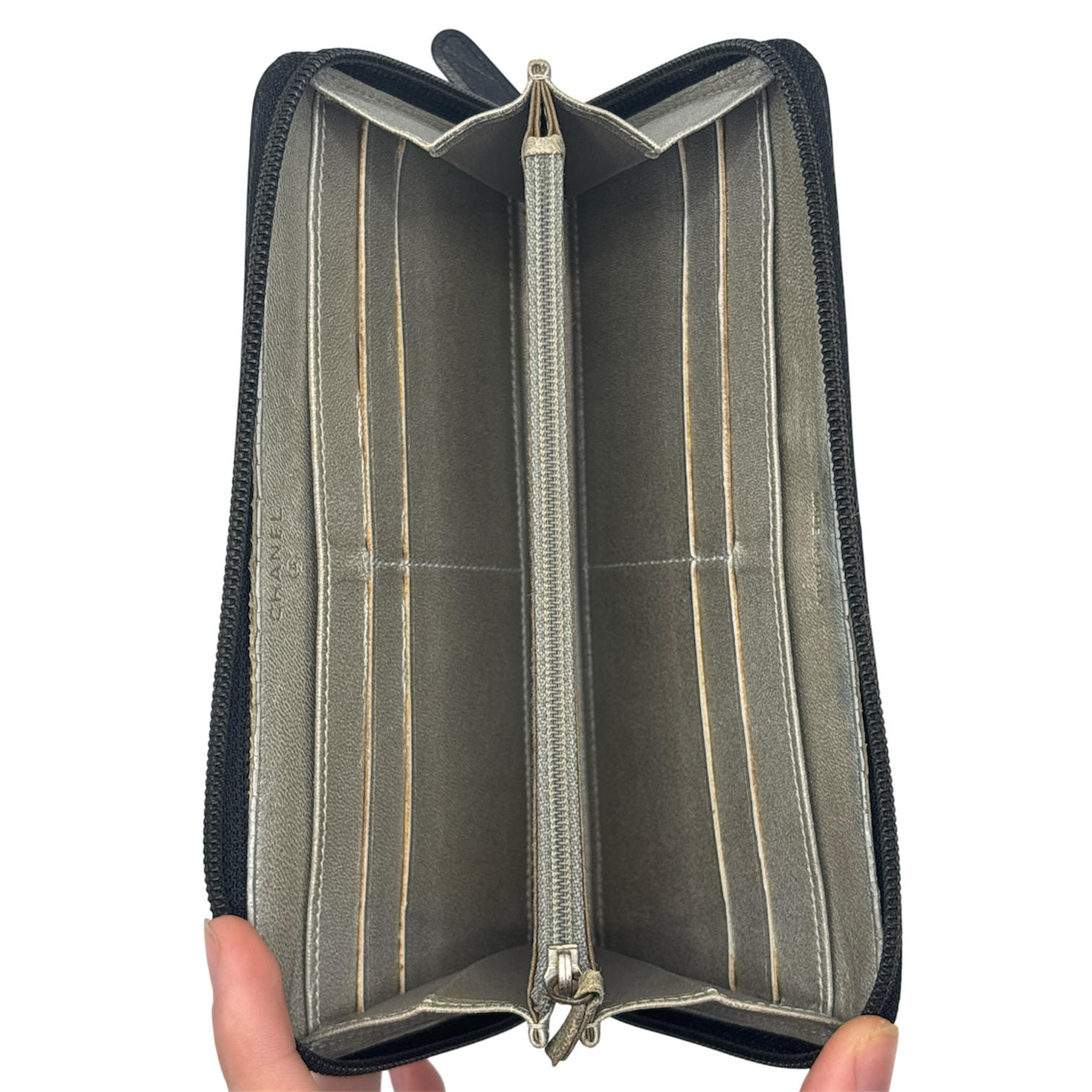 Portefeuille Zippé Chanel Camélia