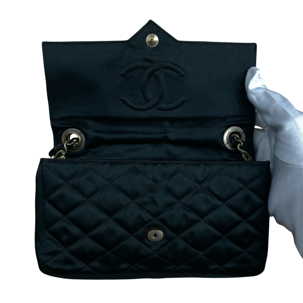 Sac Chanel Vintage Nylon Noir & Strass