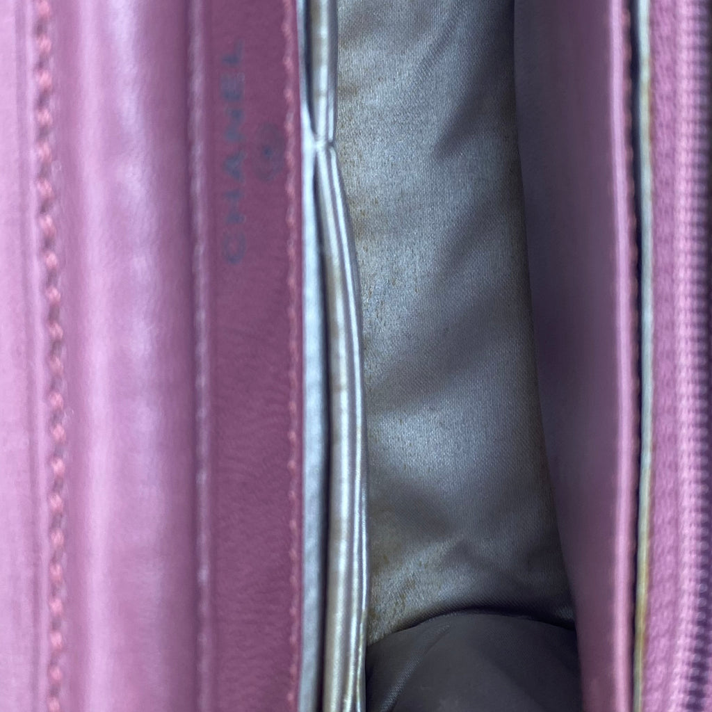 Chanel WOC — Toile Jacquard Rose