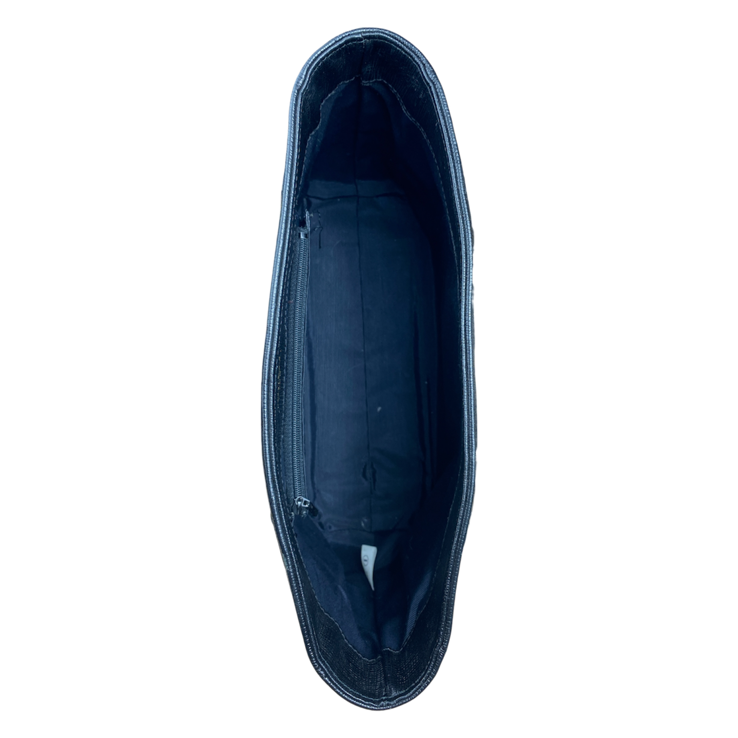 Sac Courrèges Vintage — Cuir Texturé Noir & Bijouterie Dorée