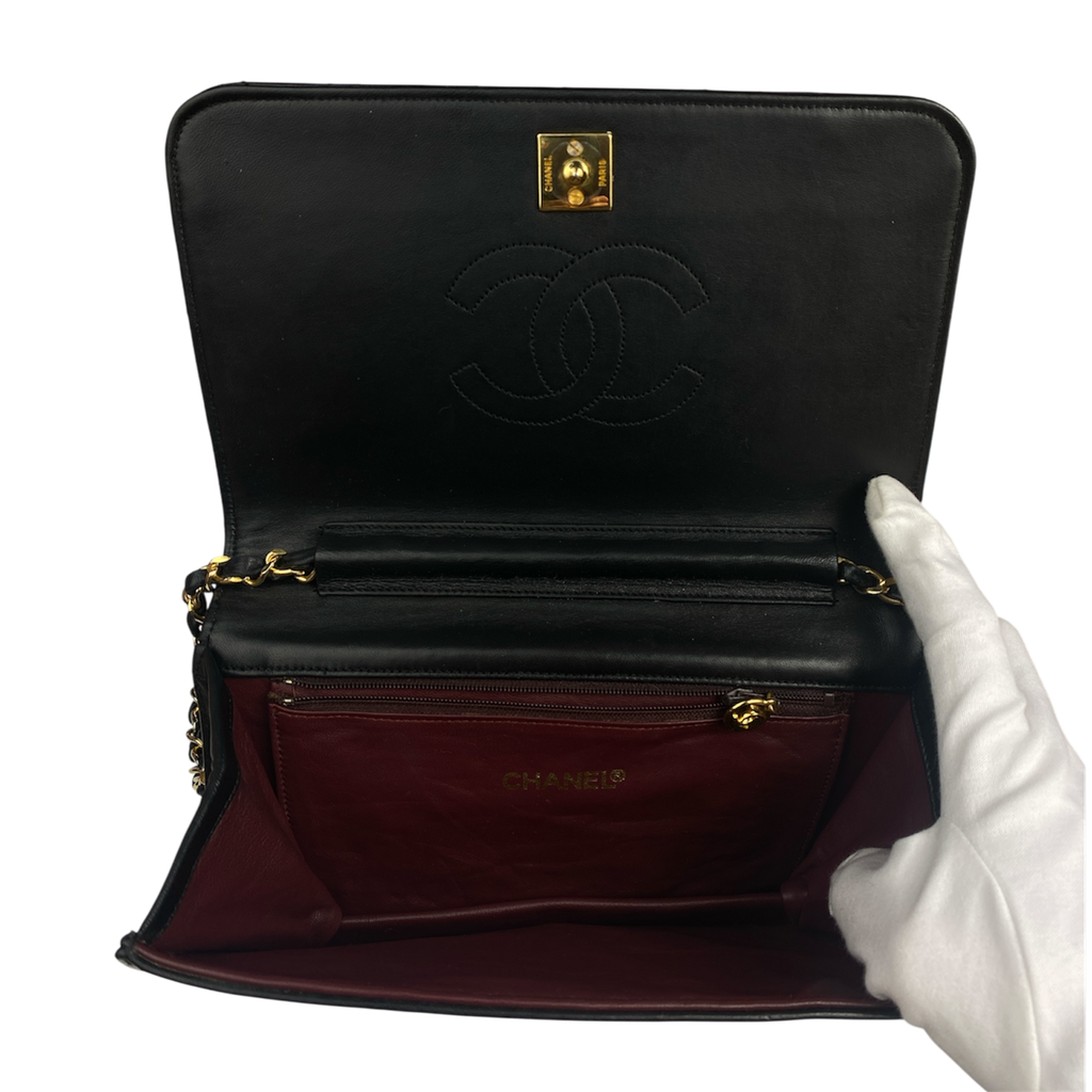 Chanel single flap 80s - certifié entrupy