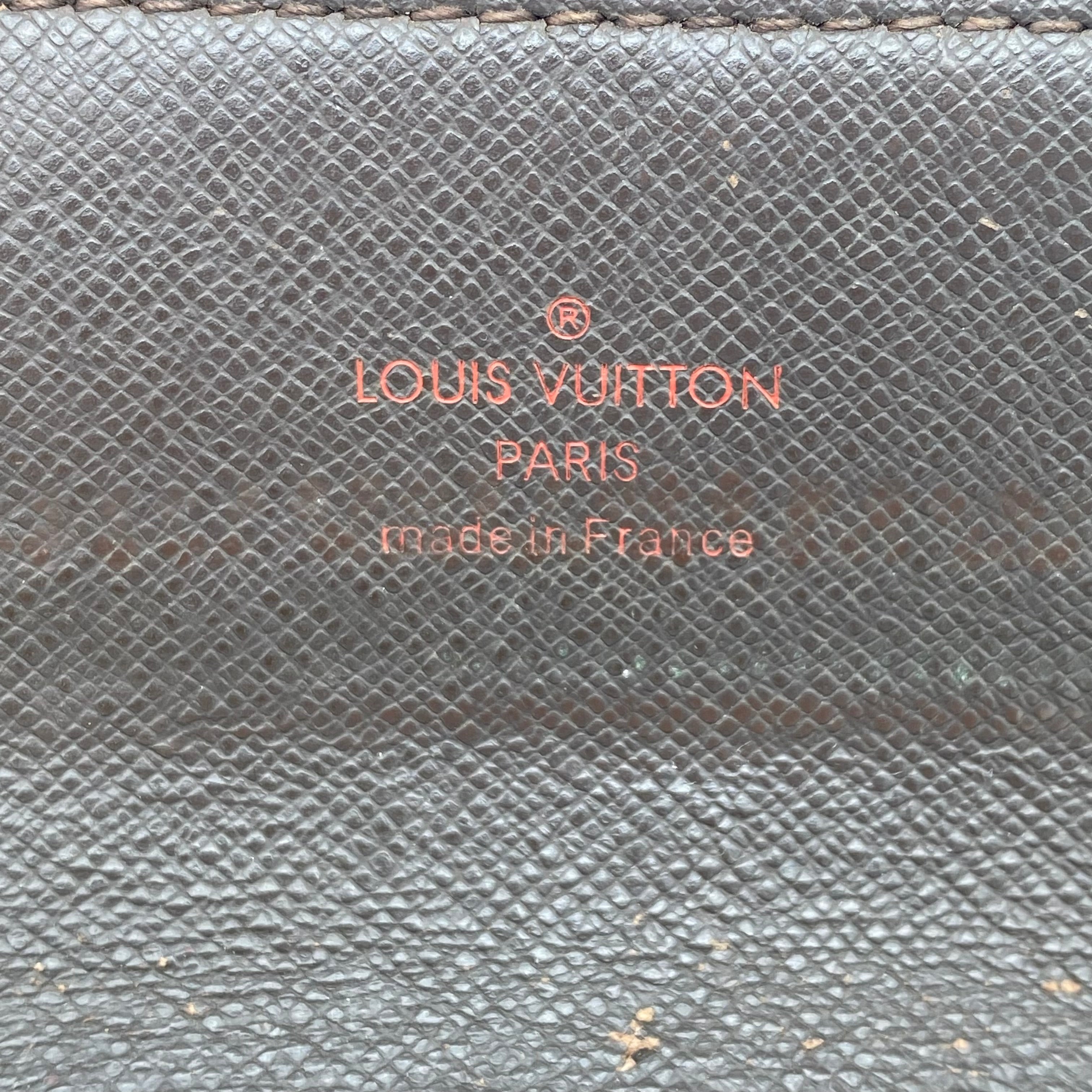 Portefeuille Louis Vuitton Accordéon Damier Ébène  full set