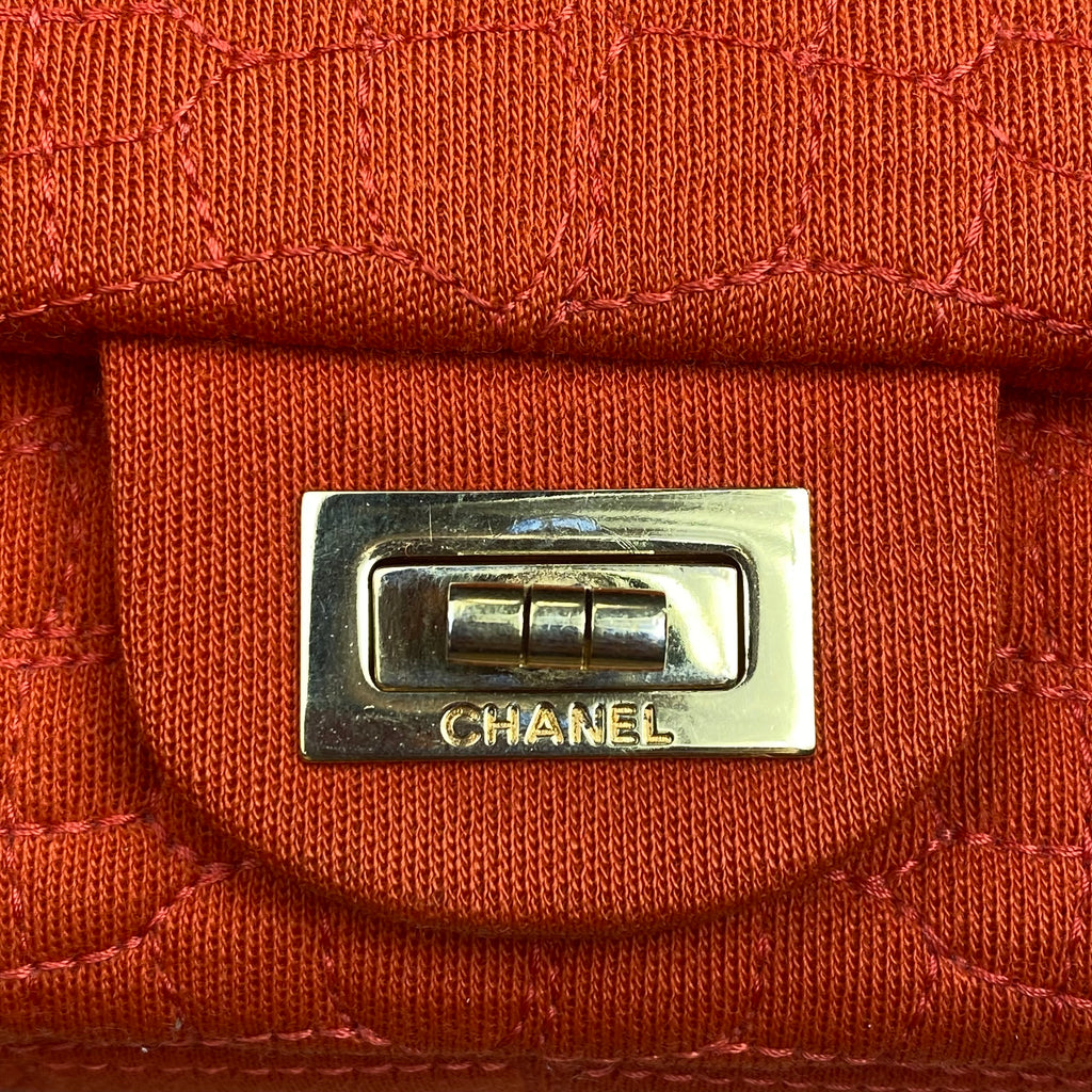 Chanel 2.55 Reissue — Édition Jersey Orange Vibrant