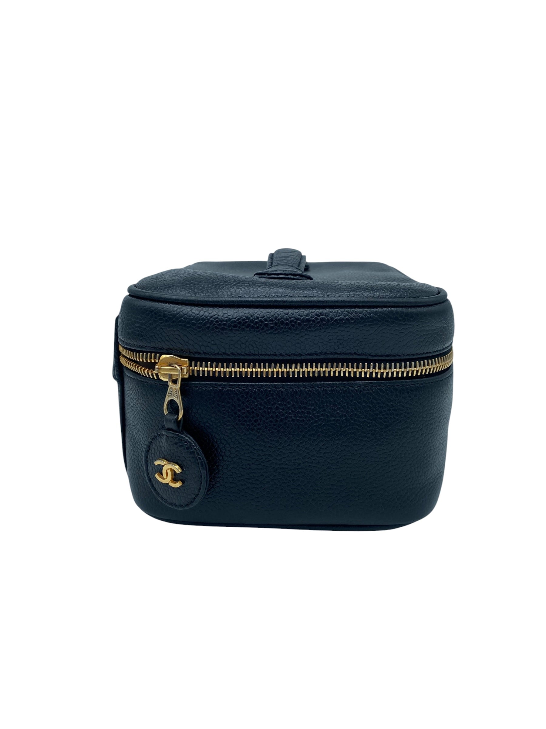Chanel Vanity Case Vintage (1994-1996) – Cuir Caviar Noir & Or 24K
