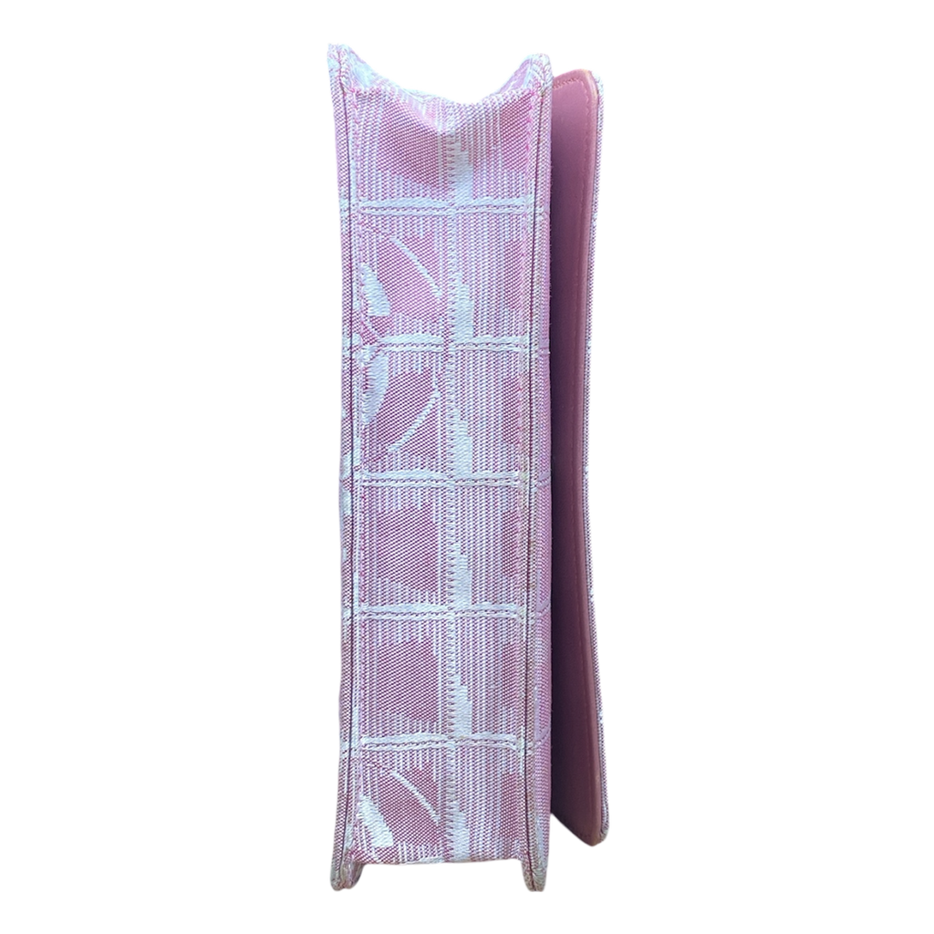 Chanel WOC — Toile Jacquard Rose