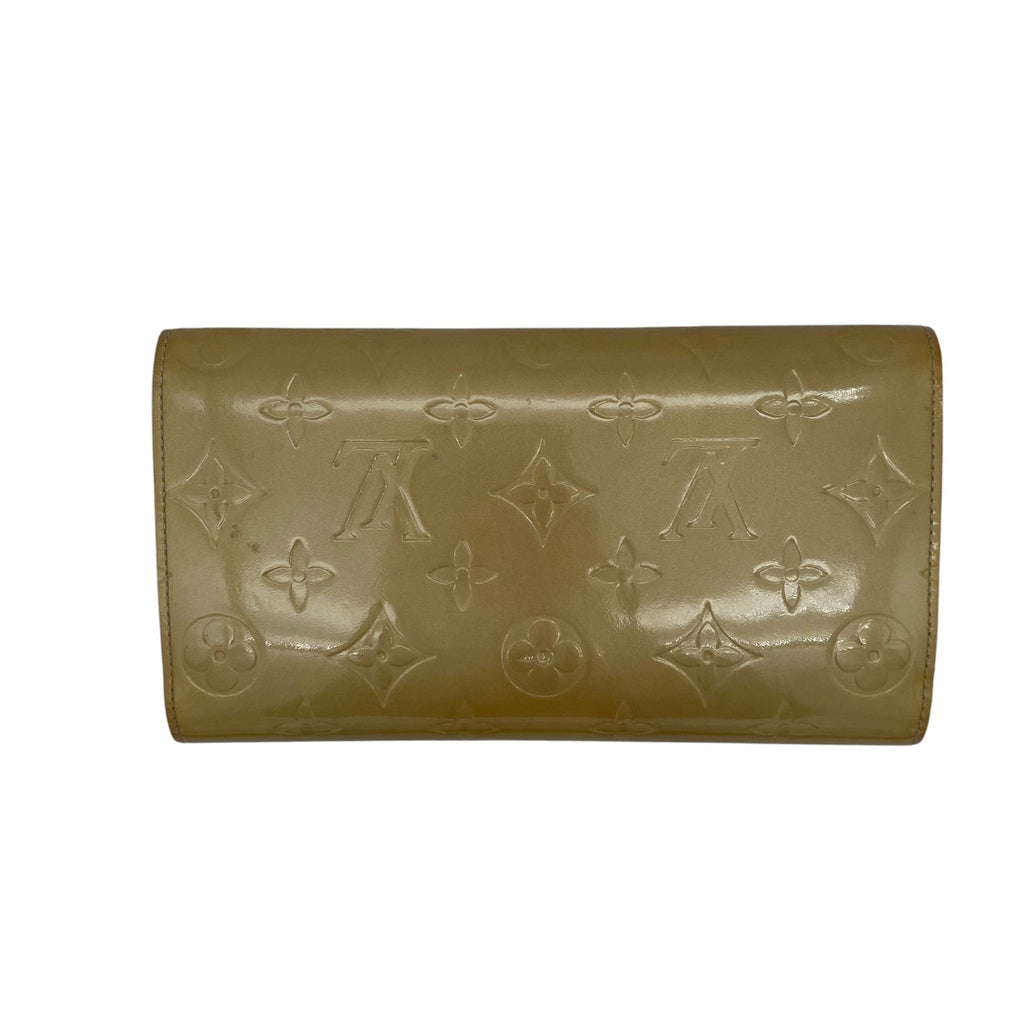 Portefeuille Louis Vuitton International Vernis dorée